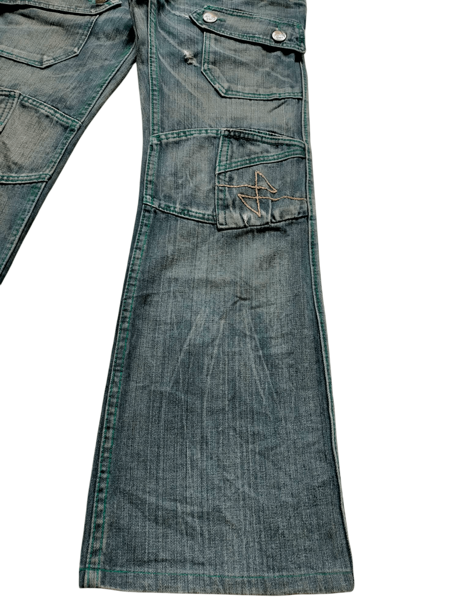 If Six Was Nine × Japanese Brand Flare Jeans De Art Bush Pants Boot Cut Denim Size US 32 / EU 48 - 7 Thumbnail