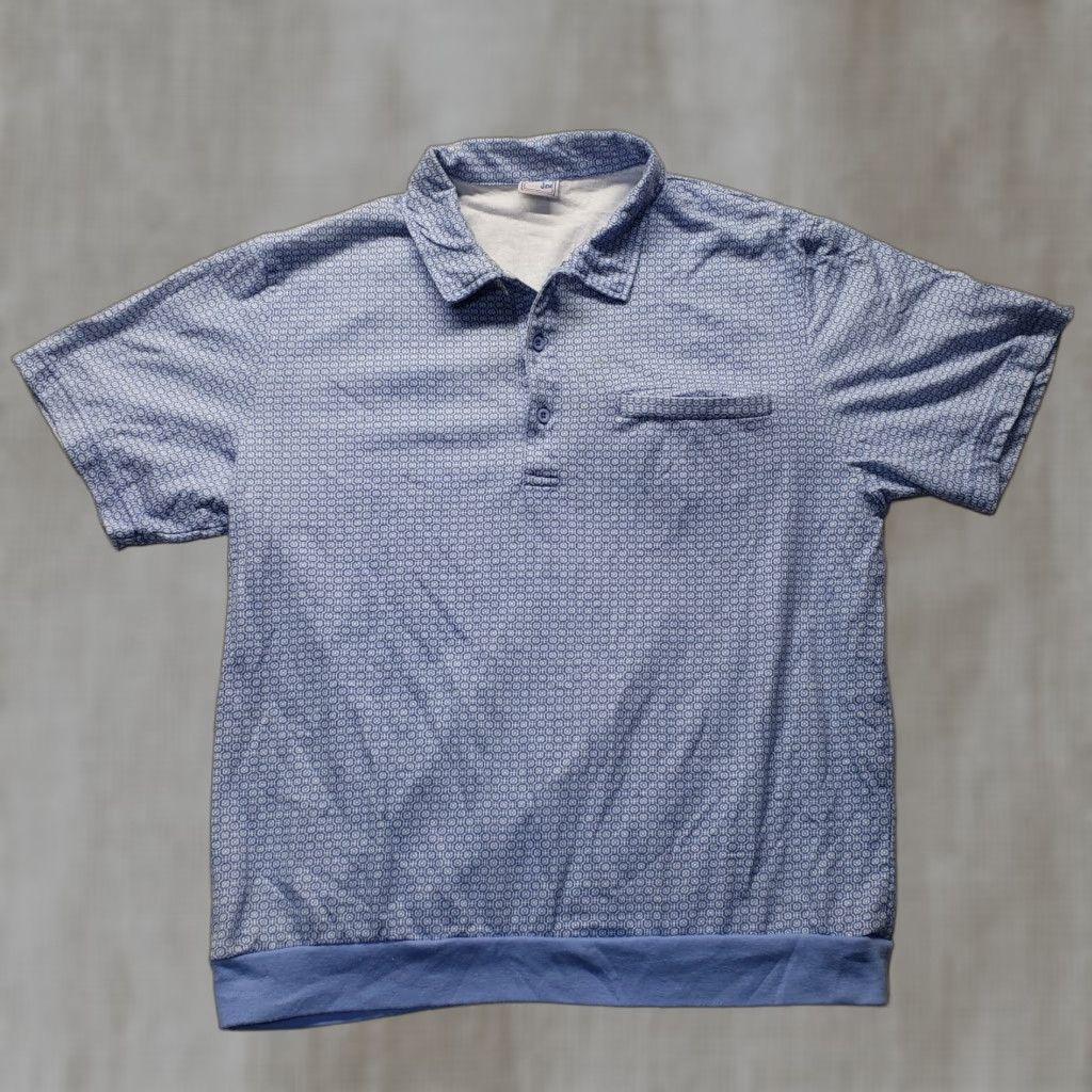 Haband Haband Camel Joe Polo Shirt Men Large Blue Short Sleeve Golf Shirt Adult Large blue Camels Joe Polo Shirt Men Large Golf Shirt Size US L / EU 52-54 / 3 - 1 Thumbnail