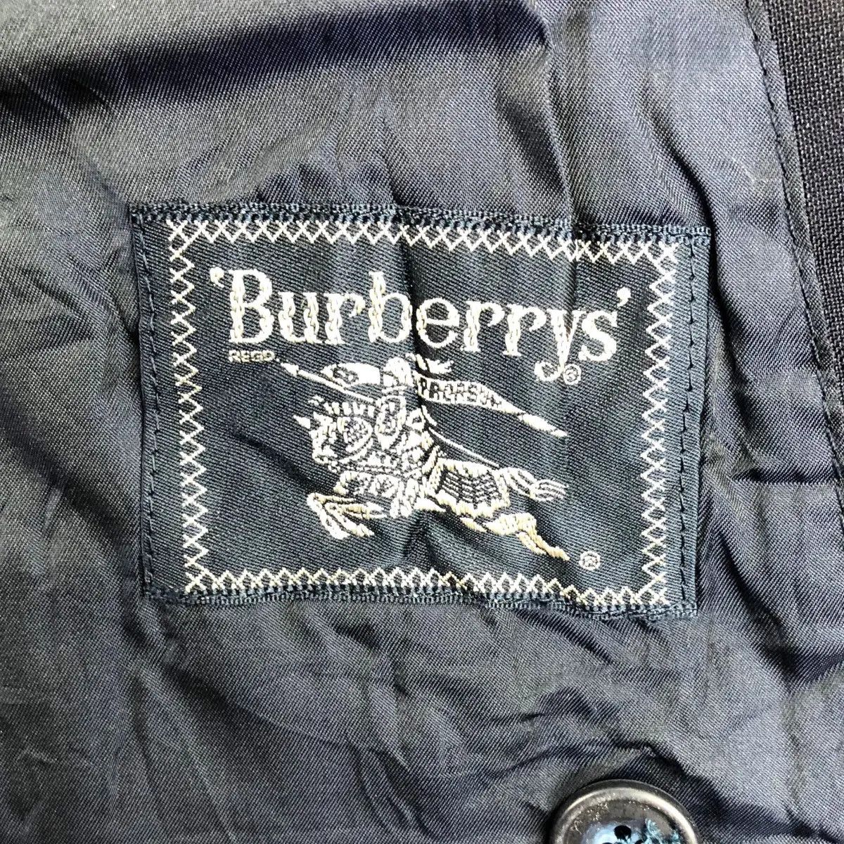 Burberry Vtg 90’ BURBERRY LONDON Double Breasted Blazer Lamb Wool Size 46R - 7 Thumbnail
