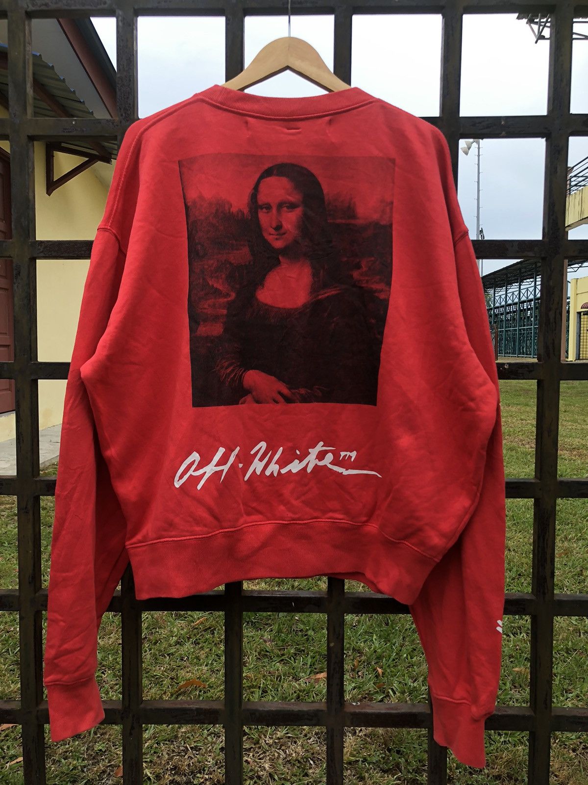 Off-White Virgil Abloh MCA Figure OF Speech OFF-WHITE Monalisa Sweater Size US M / EU 48-50 / 2 - 1 Thumbnail