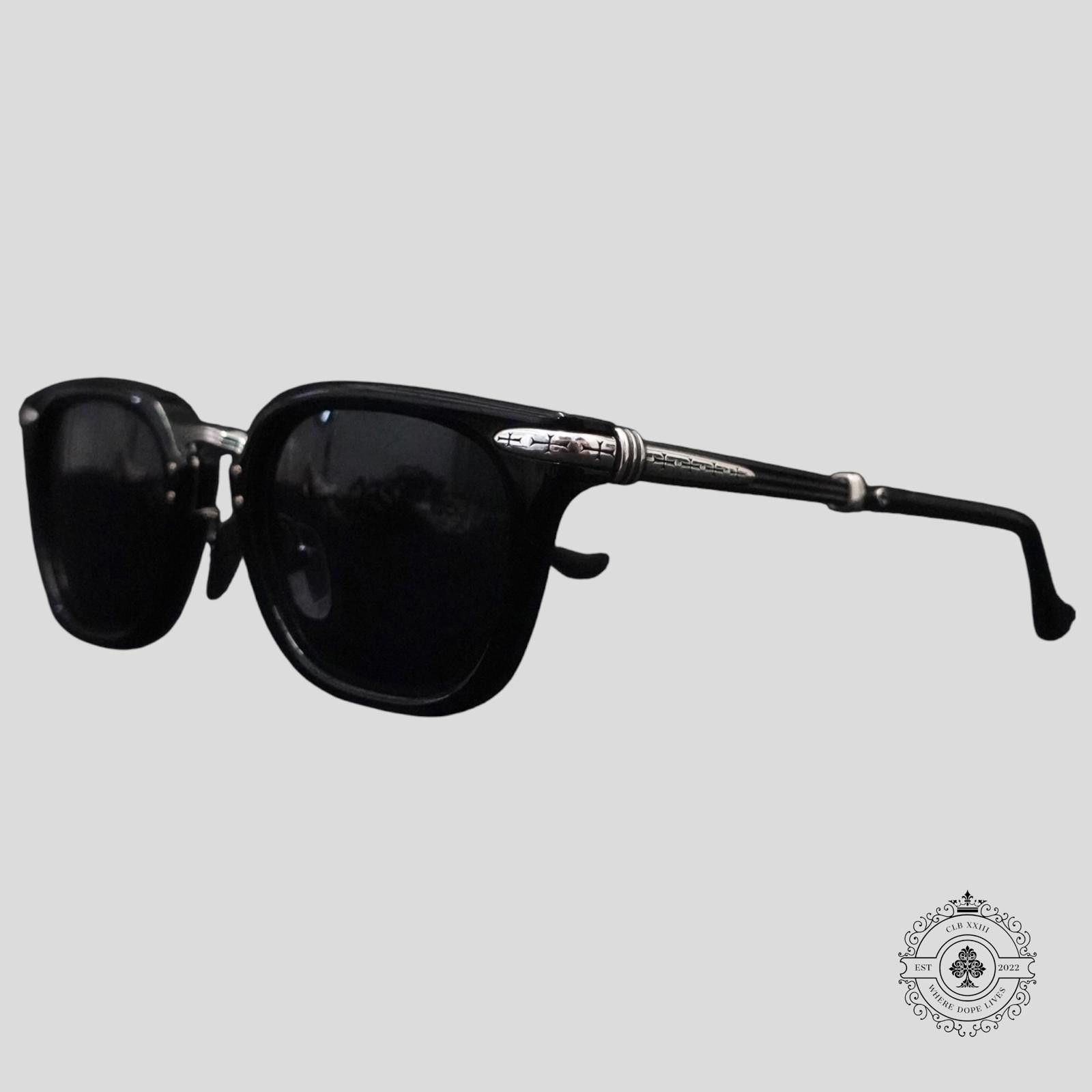 Chrome Hearts Chrome Hearts Titanasluvr Glasses in Black/Silver Size ONE SIZE - 1 Thumbnail
