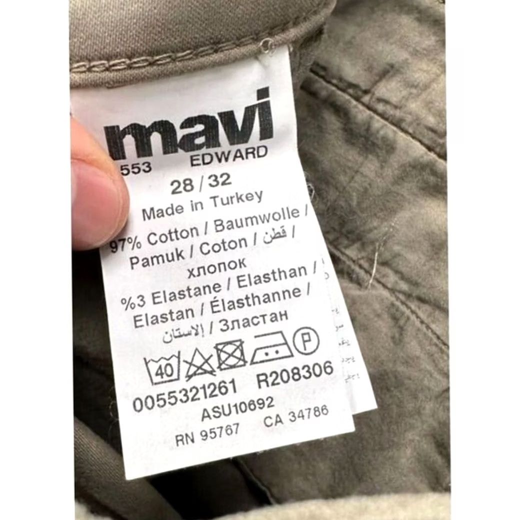 Vintage VINTAGE Mavi Edward Chino Pants Mens 28X32 Dusty Olive Slim Straight Stretch Size US 28 / EU 44 - 4 Thumbnail