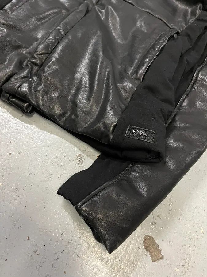 Emporio Armani FW2012 Emporio Armani Ninja Asymmetrical Leather Hooded Jacket Size US M / EU 48-50 / 2 - 6 Thumbnail