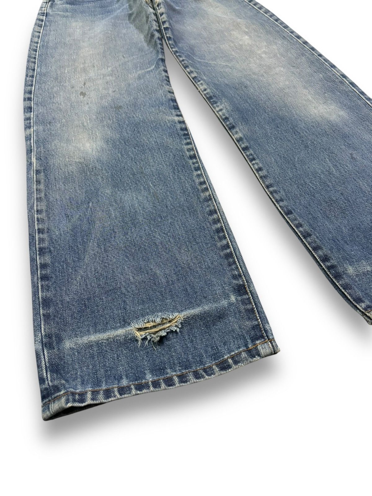Marithe + Francois Girbaud Vintage 90s Marithe Francois Girbaud Baggy Distressed Jeans Size US 30 / EU 46 - 9 Thumbnail