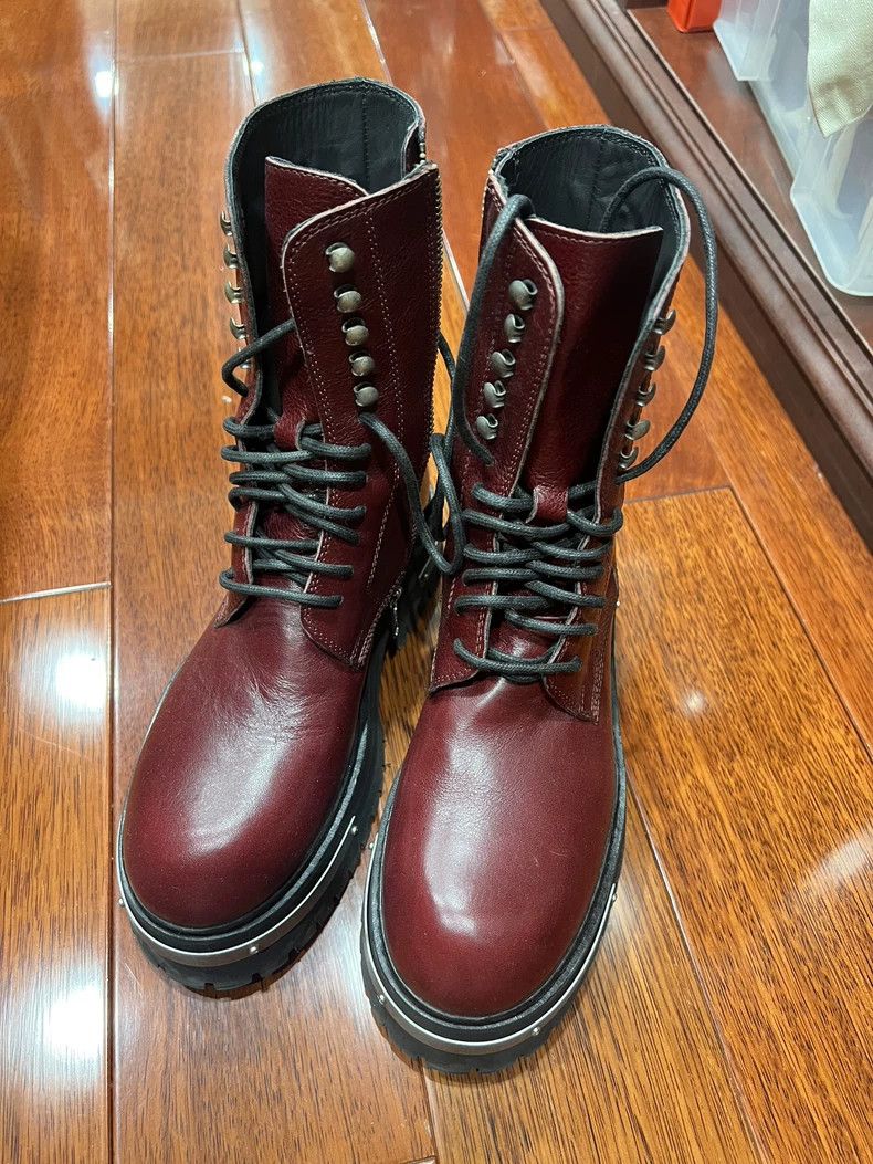 Ann Demeulemeester Red Leather Boots - dmc