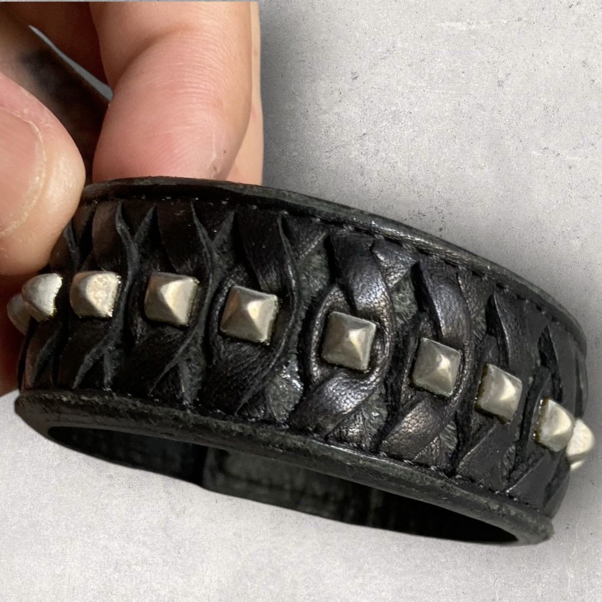 Yohji Yamamoto Limi Feu One Role Studded Bracelet Size ONE SIZE - 1 Thumbnail