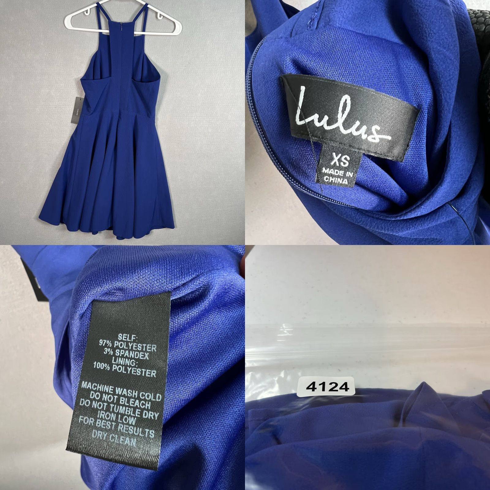 Lulus NWT! Lulus Royal Blue Swing Dress Womens XS Spaghetti Strap Mini Stretch Dress Size XS / US 0-2 / IT 36-38 - 8 Thumbnail
