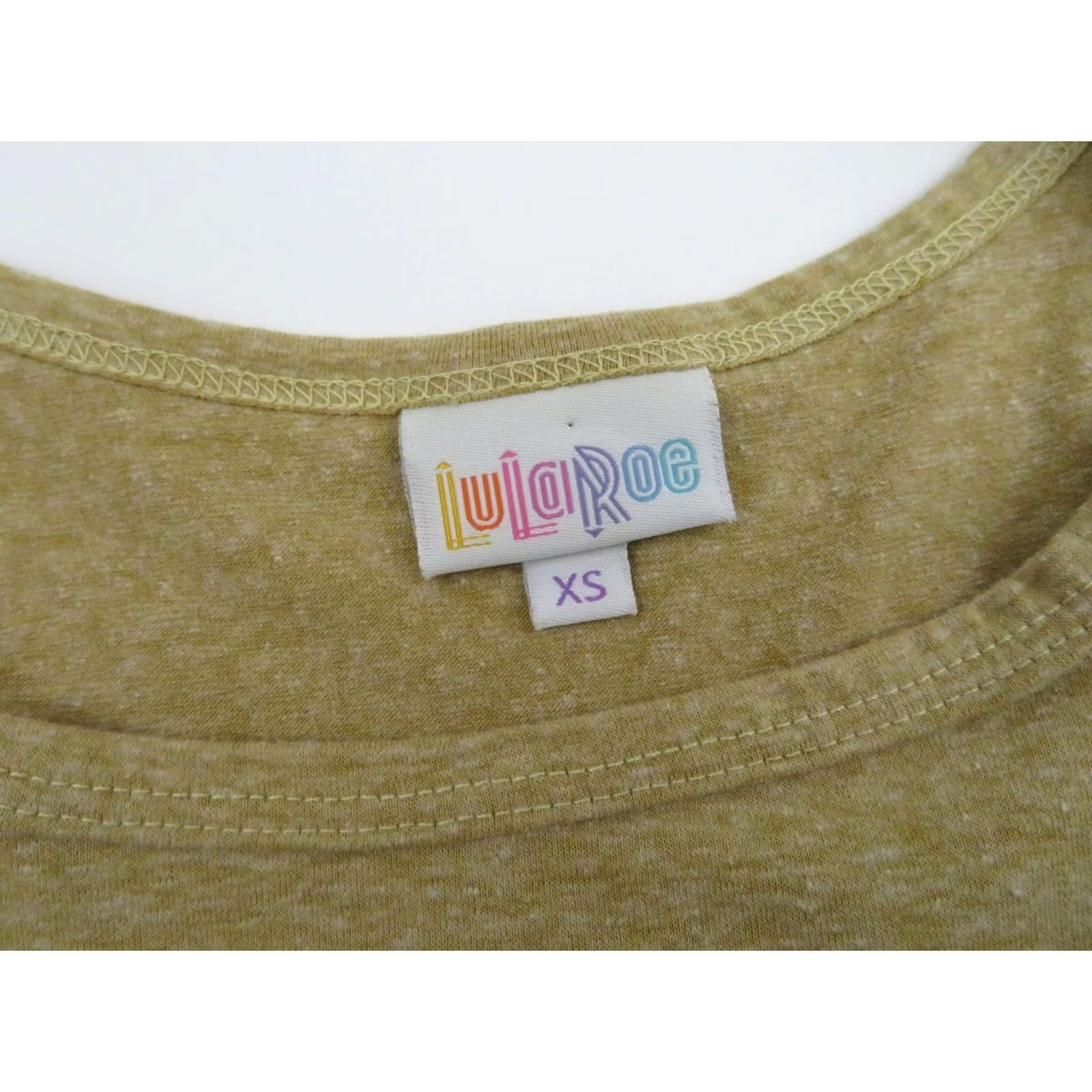Vintage LuLaRoe Women's Shirt Tunic Tee Nightie XS Yellow Unicorn Spell Out Size XS / US 0-2 / IT 36-38 - 7 Thumbnail