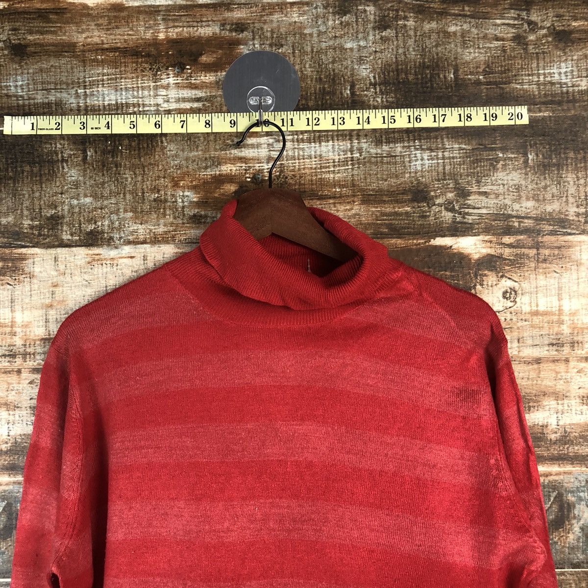 Solid and Striped DL Fam Lock Red Stripe Turtle Neck Knitwear #C676 Size US L / EU 52-54 / 3 - 4 Thumbnail
