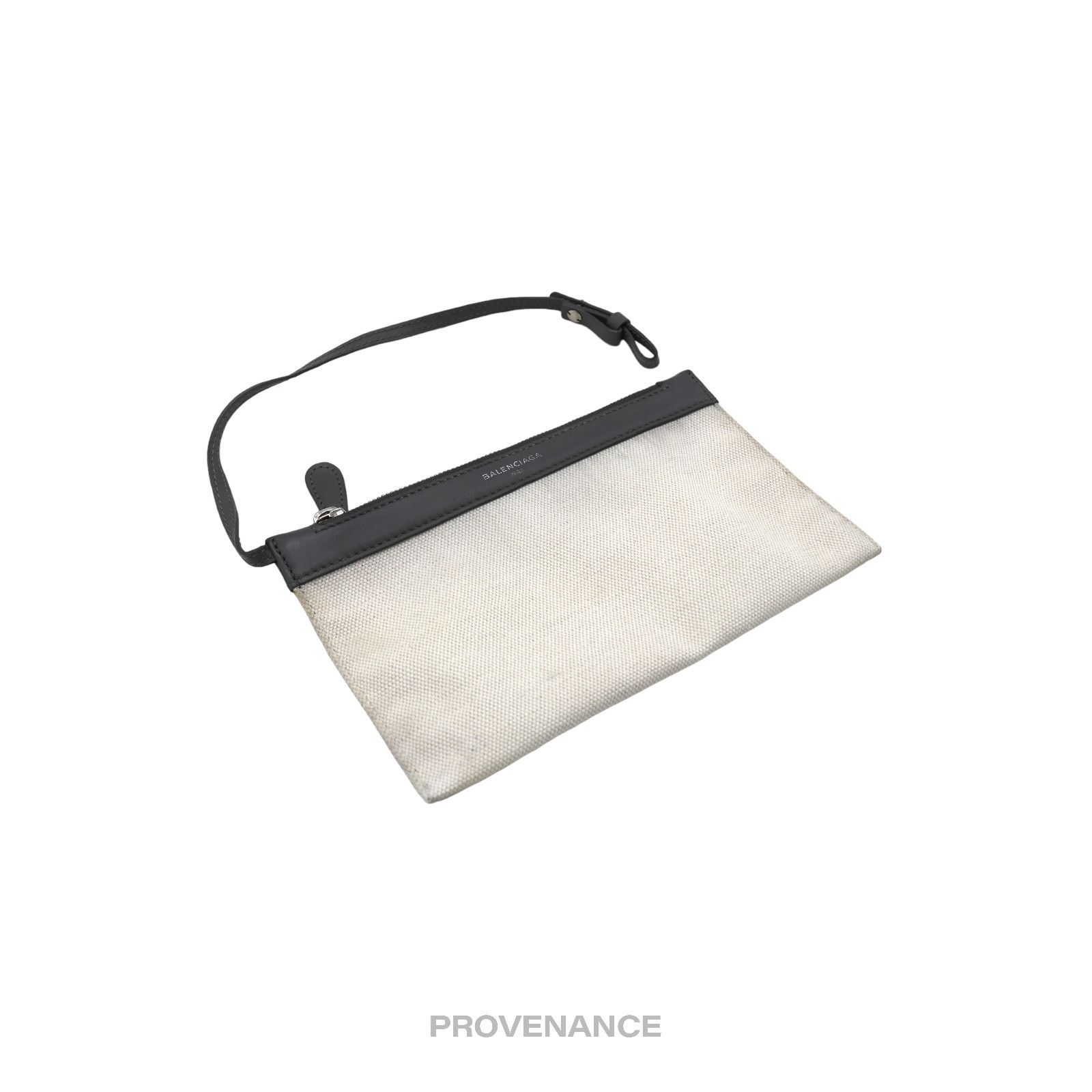 Balenciaga 🔴 Balenciaga Zip Pouch Wallet - Canvas Gray Size ONE SIZE - 4 Thumbnail