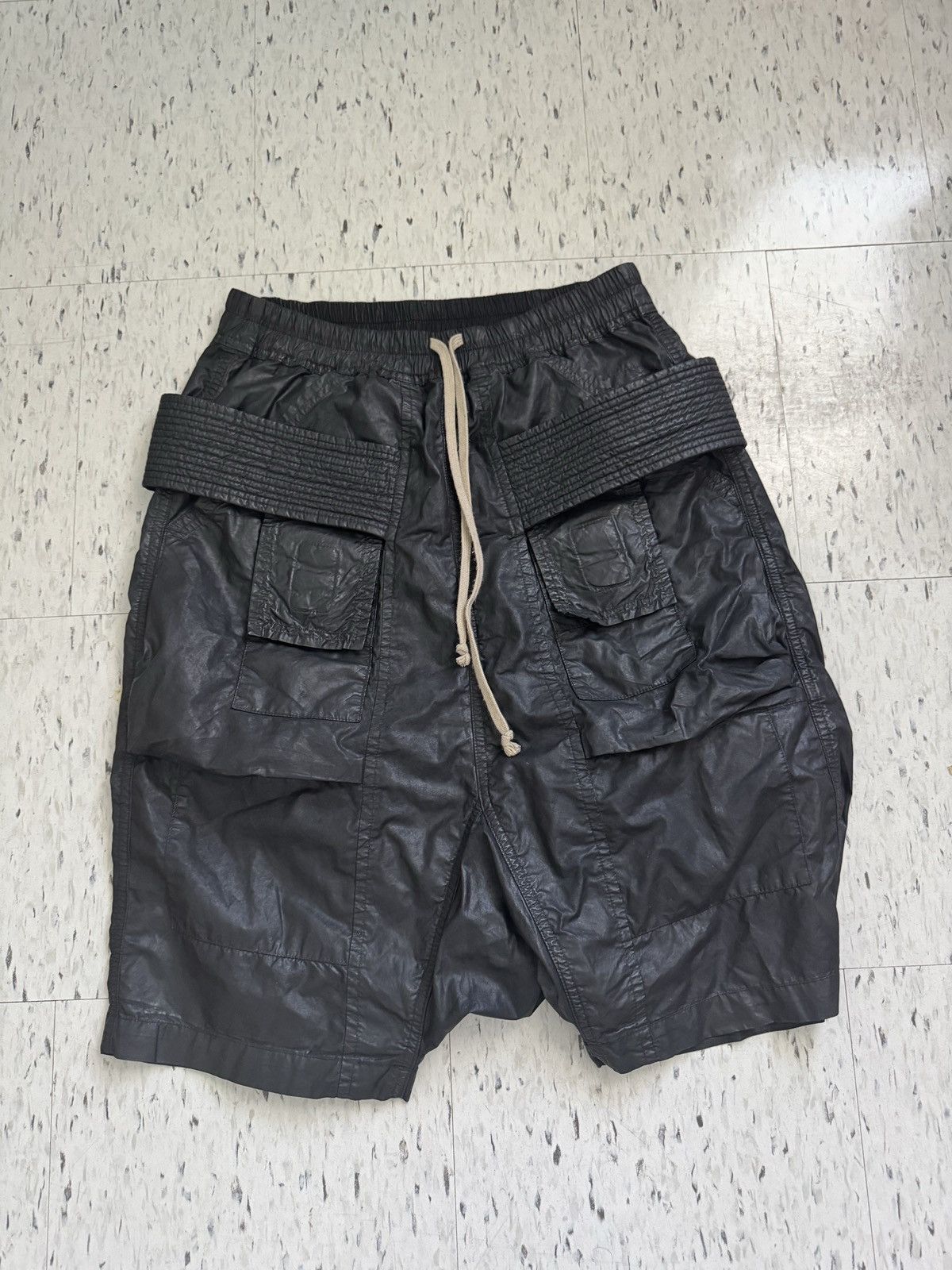 Rick Owens Rick owens wax creatch cargos Size US 33 - 1 Thumbnail