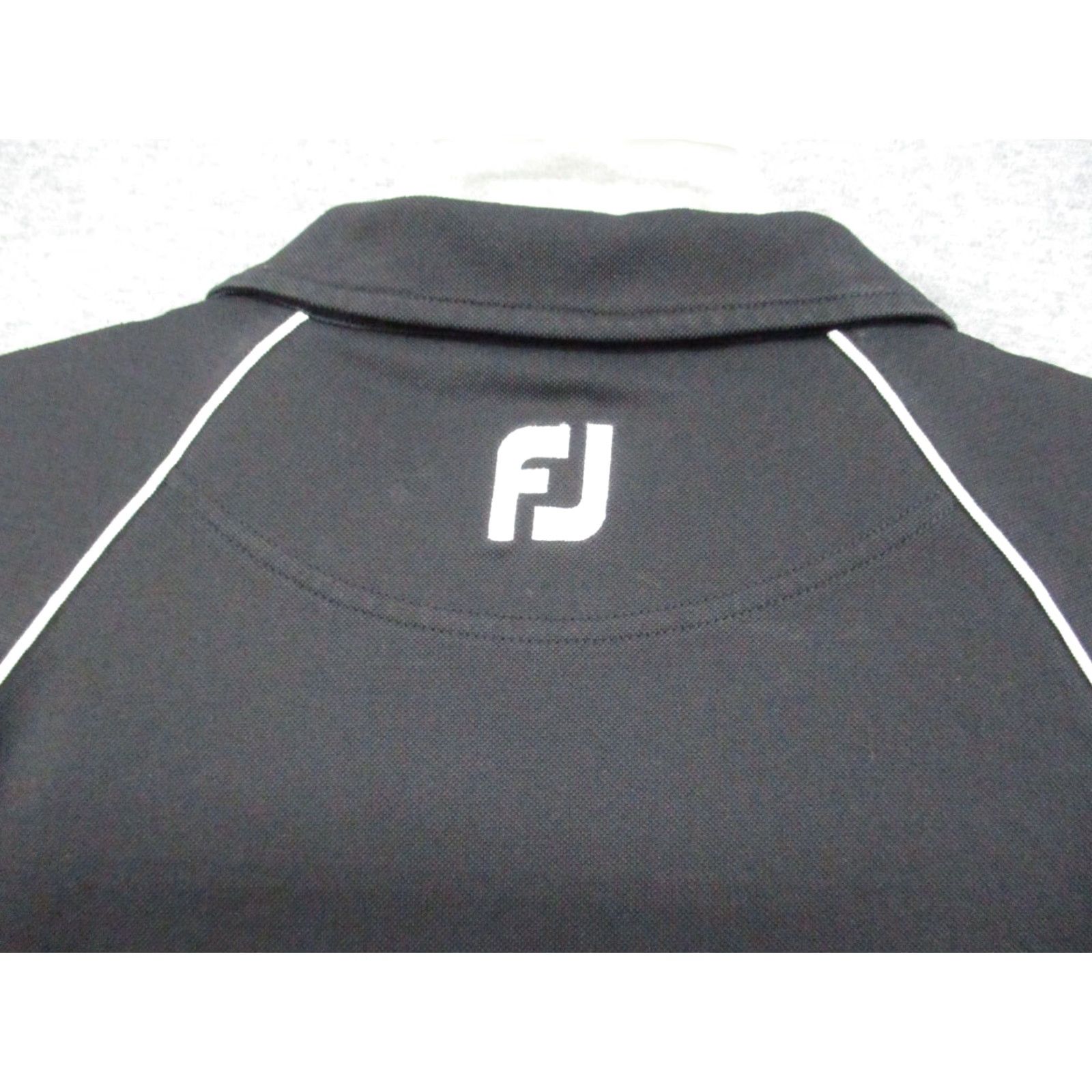Footjoy Footjoy FJ Polo Shirt Large Men Short Sleeve Golf Black White Stripe Shirt Size US L / EU 52-54 / 3 - 4 Thumbnail