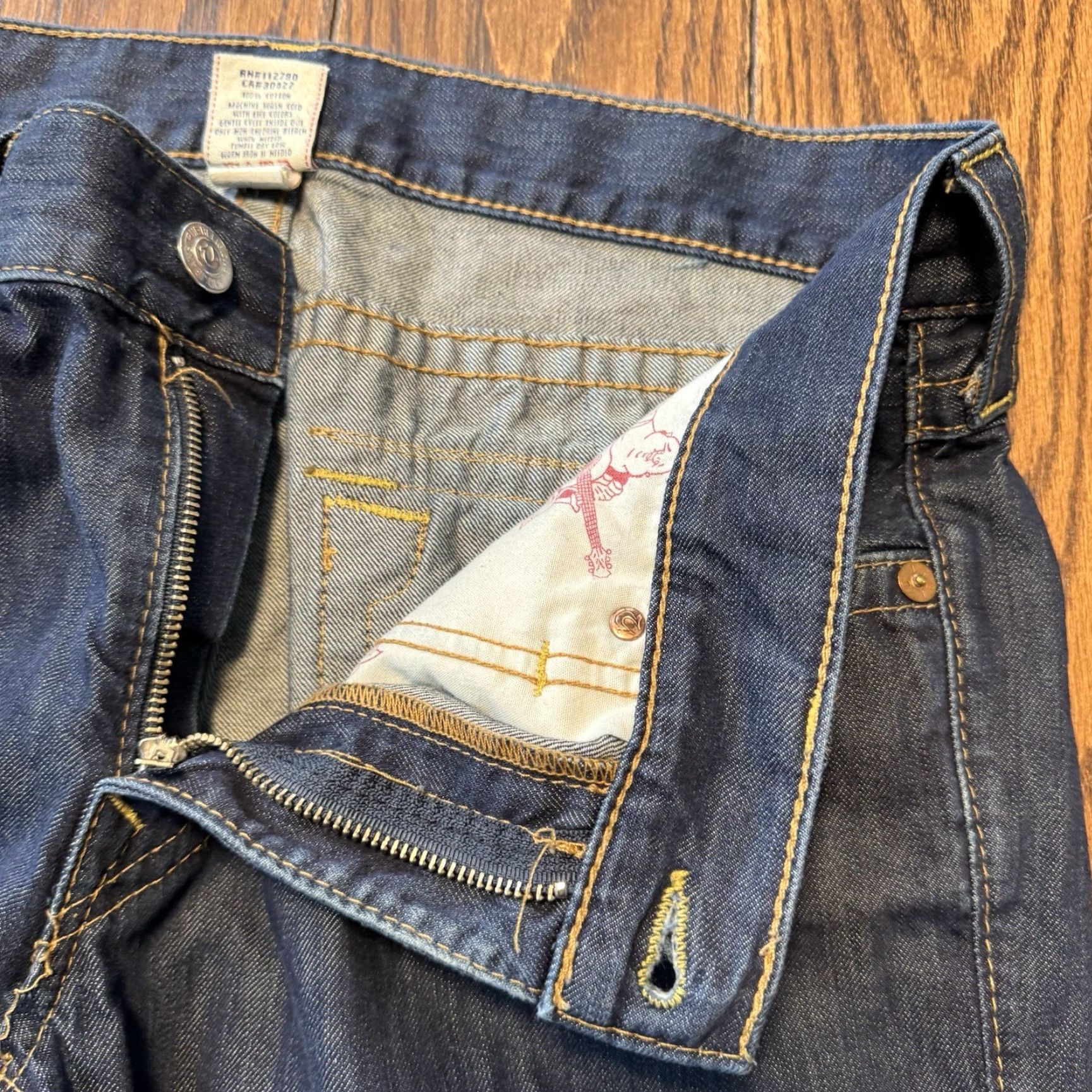 True Religion True Religion Jeans Men's Ricky Flap Pocket Relaxed Straight 36x33 Men’s Size US 36 / EU 52 - 6 Thumbnail