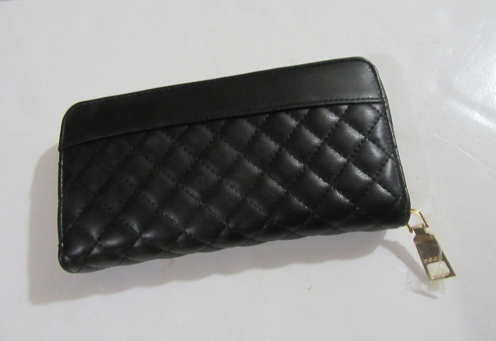 United Colors Of Benetton bebe Quilted Zip Around Wallet Black Size ONE SIZE - 2 Thumbnail