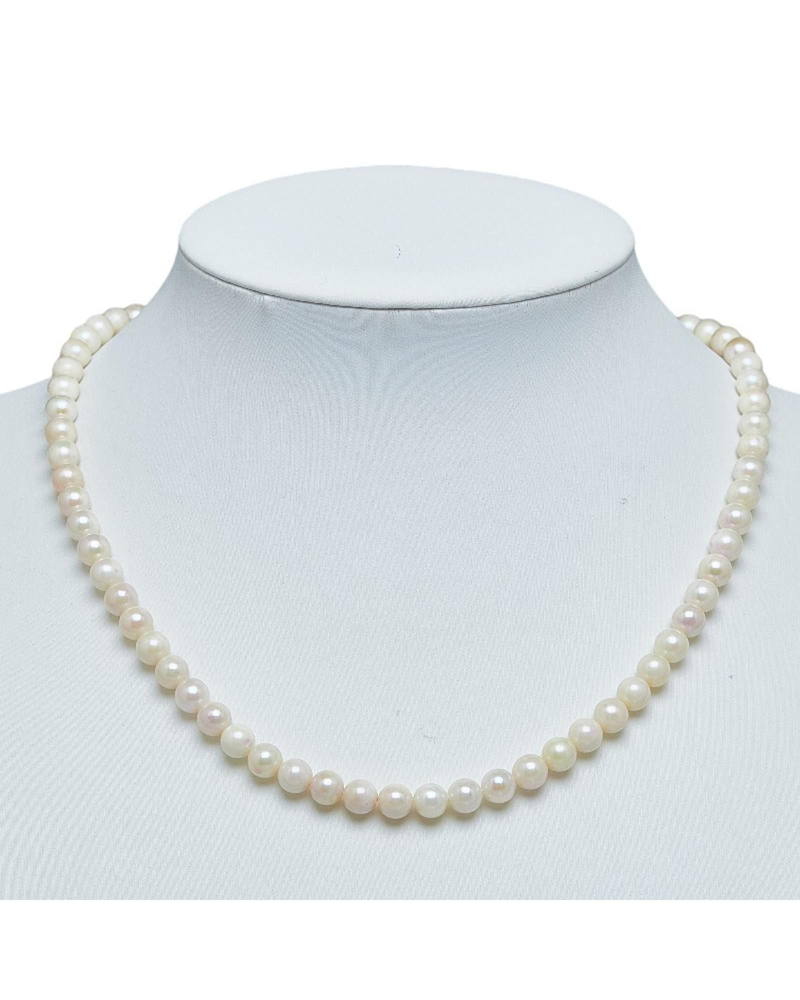 image of Classic Pearl Necklace - 48 Inches in White, Women's