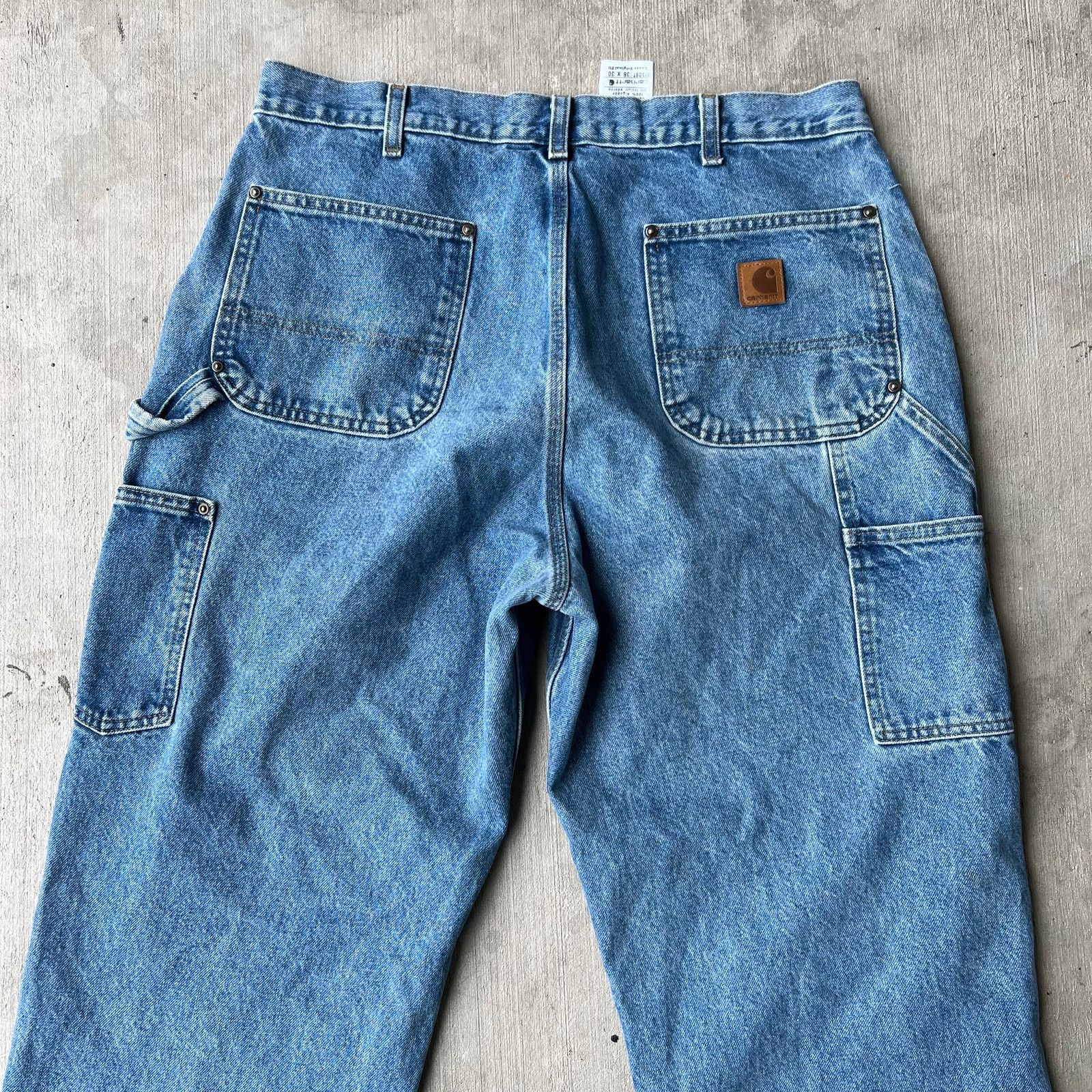Carhartt × Vintage Vintage Y2K Carhartt denim jeans double knee work wear pants Size US 35 - 6 Thumbnail