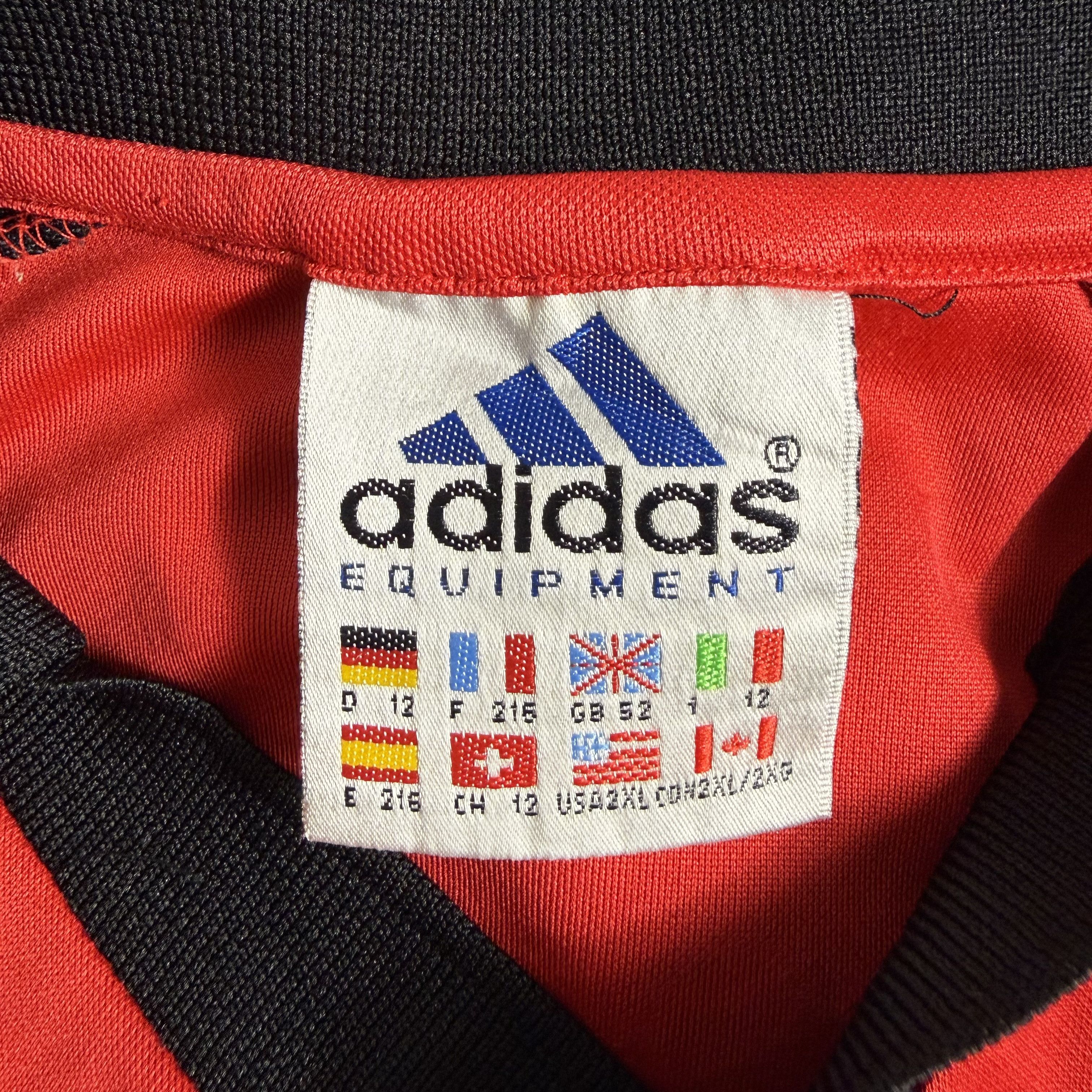 Vintage 🔥RARE🔥Vintage Adidas AC Milan FC 01-02 Home Jersey Size US XXL / EU 58 / 5 - 5 Thumbnail