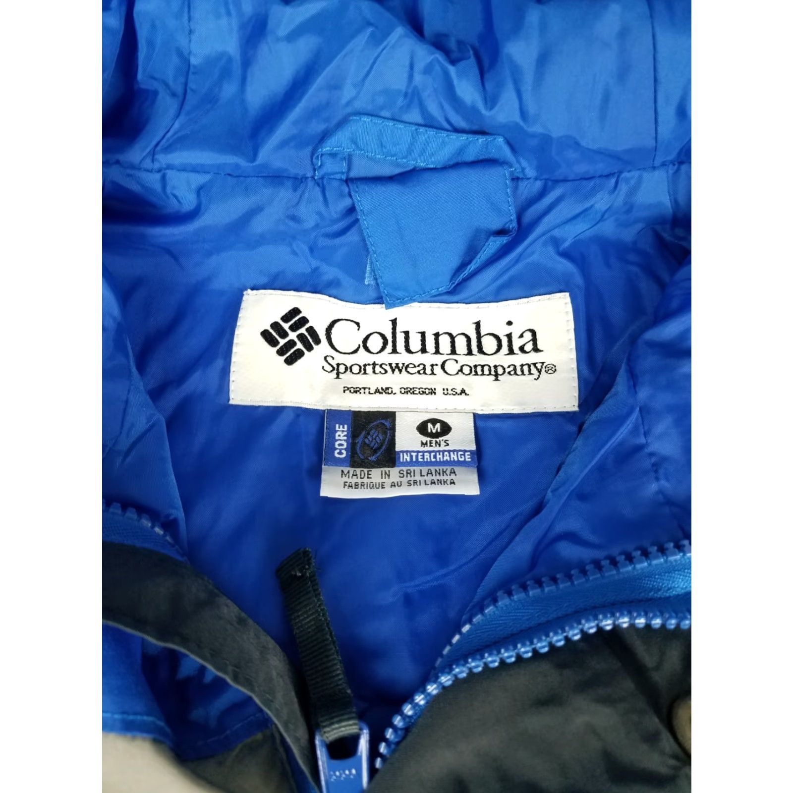 Vintage VINTAGE Columbia Sportswear Hoodie Windbreaker Rain Jacket Mens M Aqua Blue Windbreaker Blue 90s Mens Size US M / EU 48-50 / 2 - 3 Thumbnail