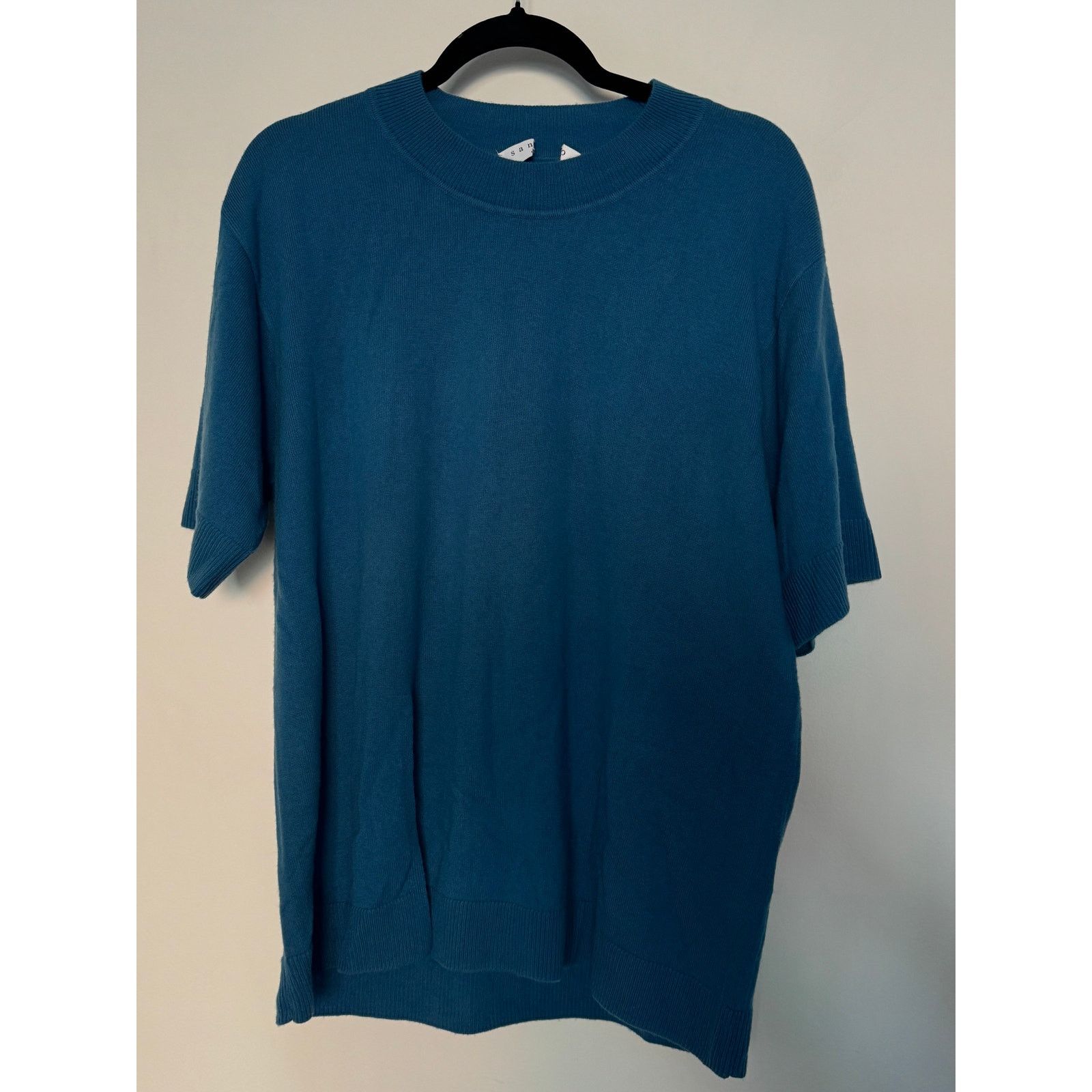Sandro Wool-Cashmere blend Blue Pullover