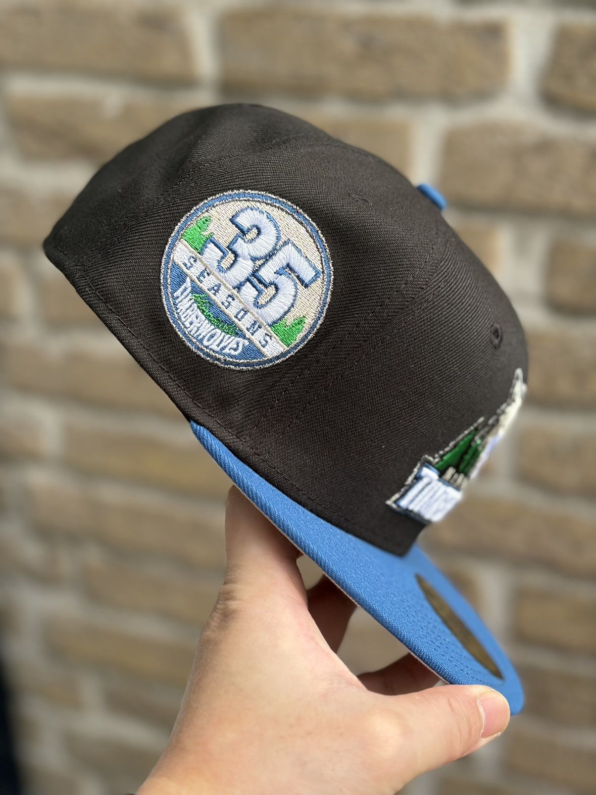 Topperz Two tone Minnesota Timberwolves size 7 1/4 Size ONE SIZE - 3 Thumbnail