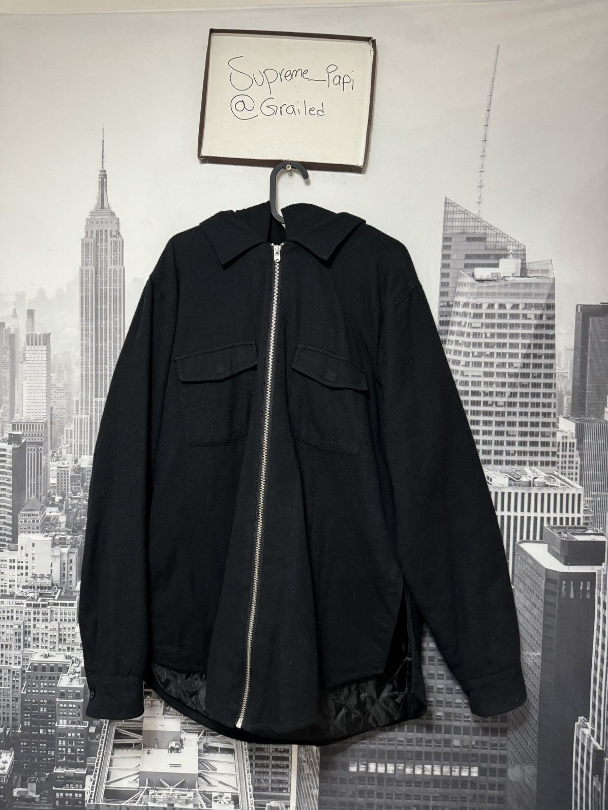 🔥Fear of God Essentials OG Quilted Jacket SZ Medium Black