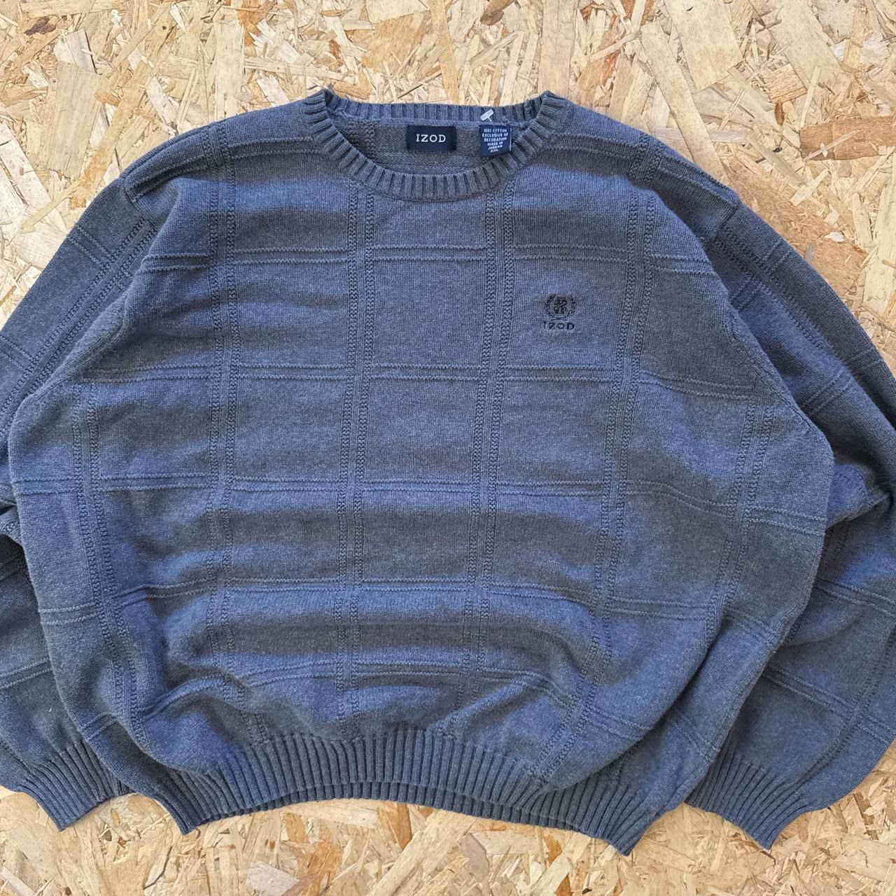 Izod × Vintage Vintage 90s Izod Patterned Sweatshirt Size US XXL / EU 58 / 5 - 2 Thumbnail