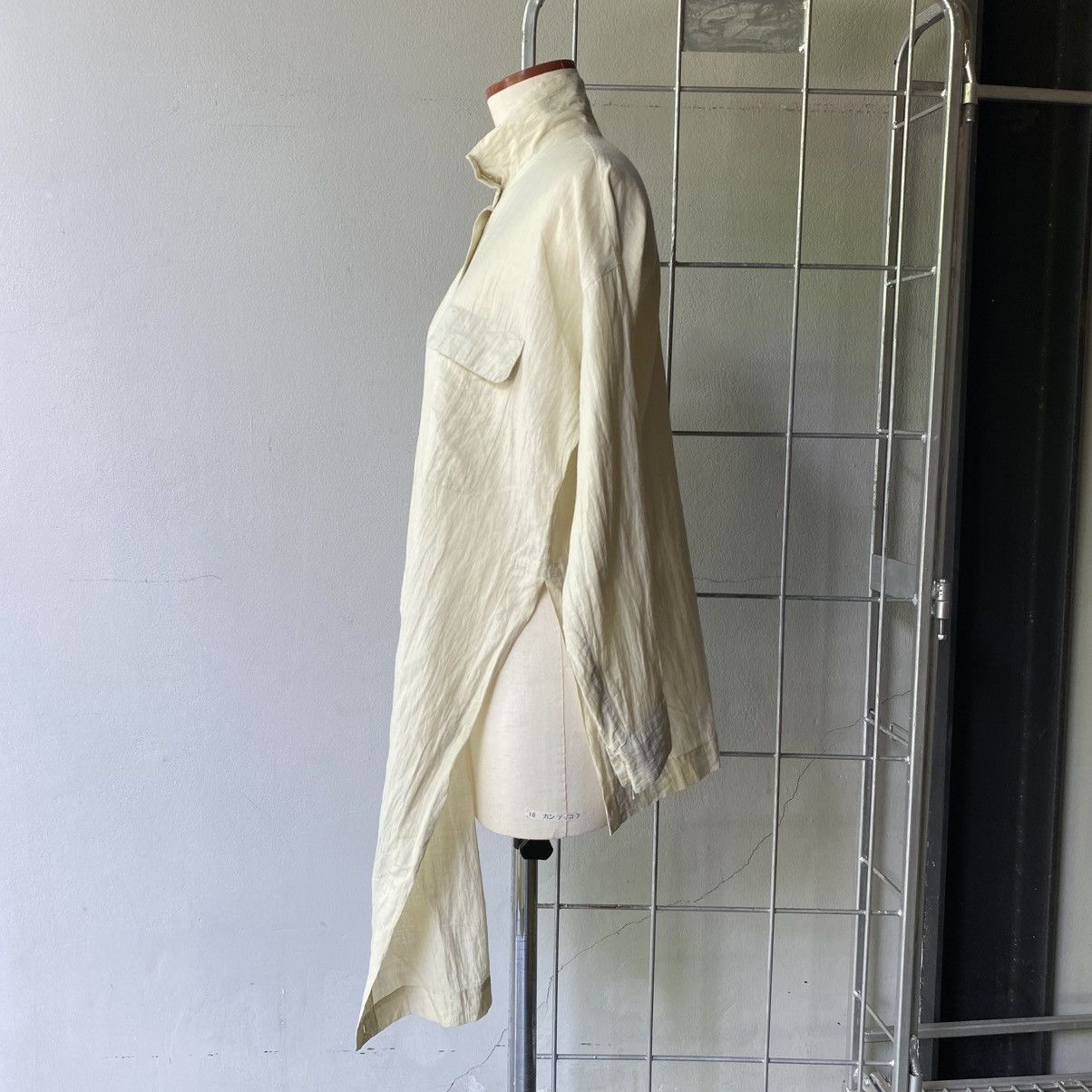 Issey Miyake ISSEY MIYAKE Permanent Ivory Long Front Shirt Size M / US 6-8 / IT 42-44 - 5 Thumbnail