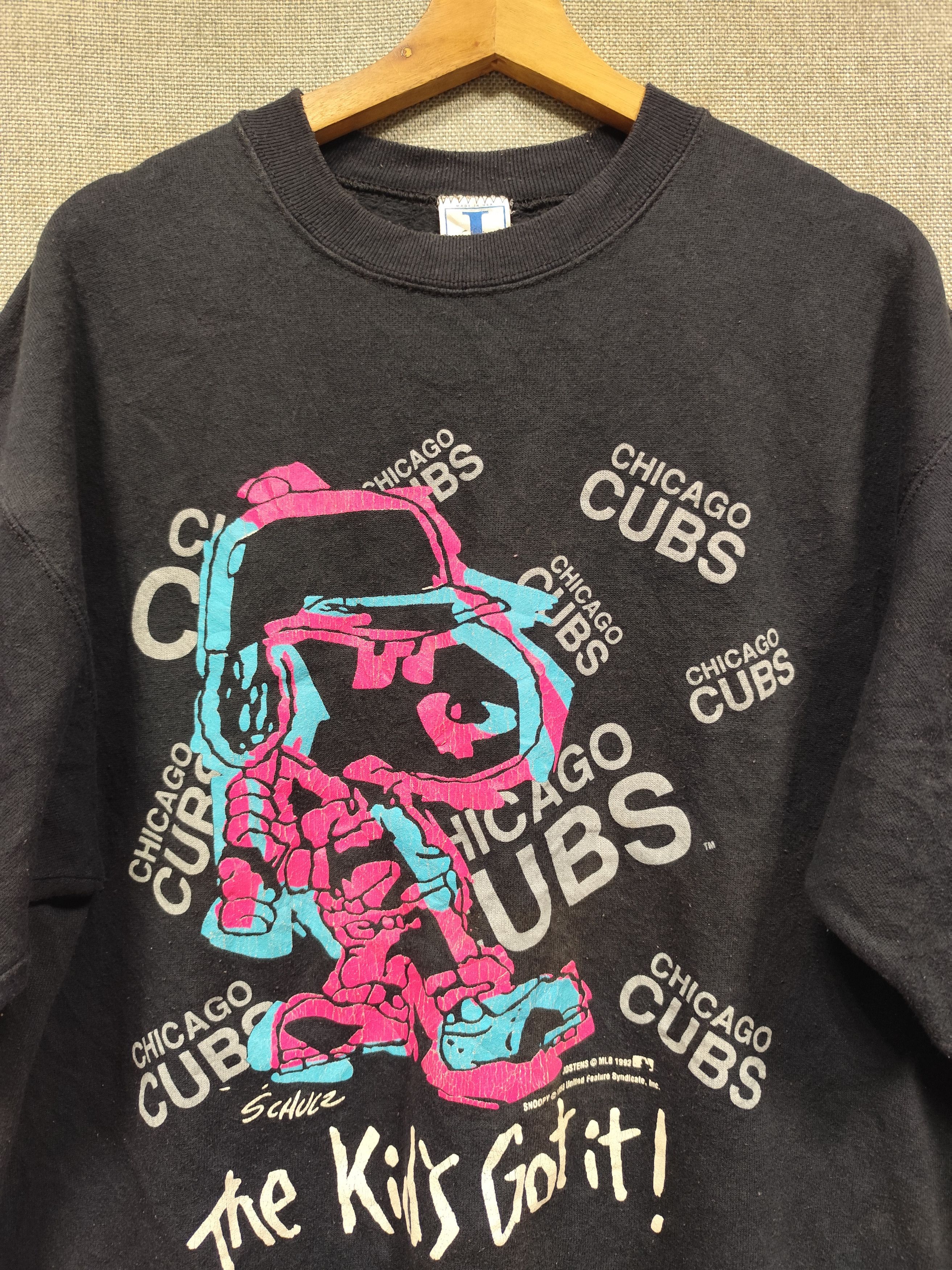 MLB × Peanuts × Vintage vintage 90s sweatshirt jostens sportwear chicago cubs Size US L / EU 52-54 / 3 - 3 Thumbnail