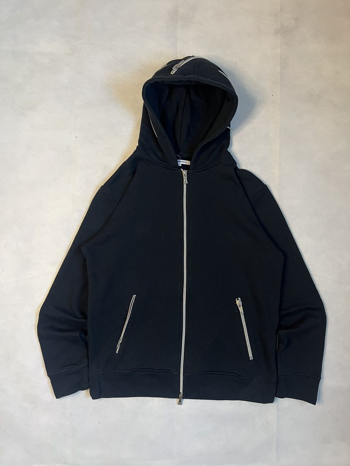 semanticdesign Semantic Design Multi Zipper Gothic Punk Style Hoodie Size US M / EU 48-50 / 2 - 1 Thumbnail