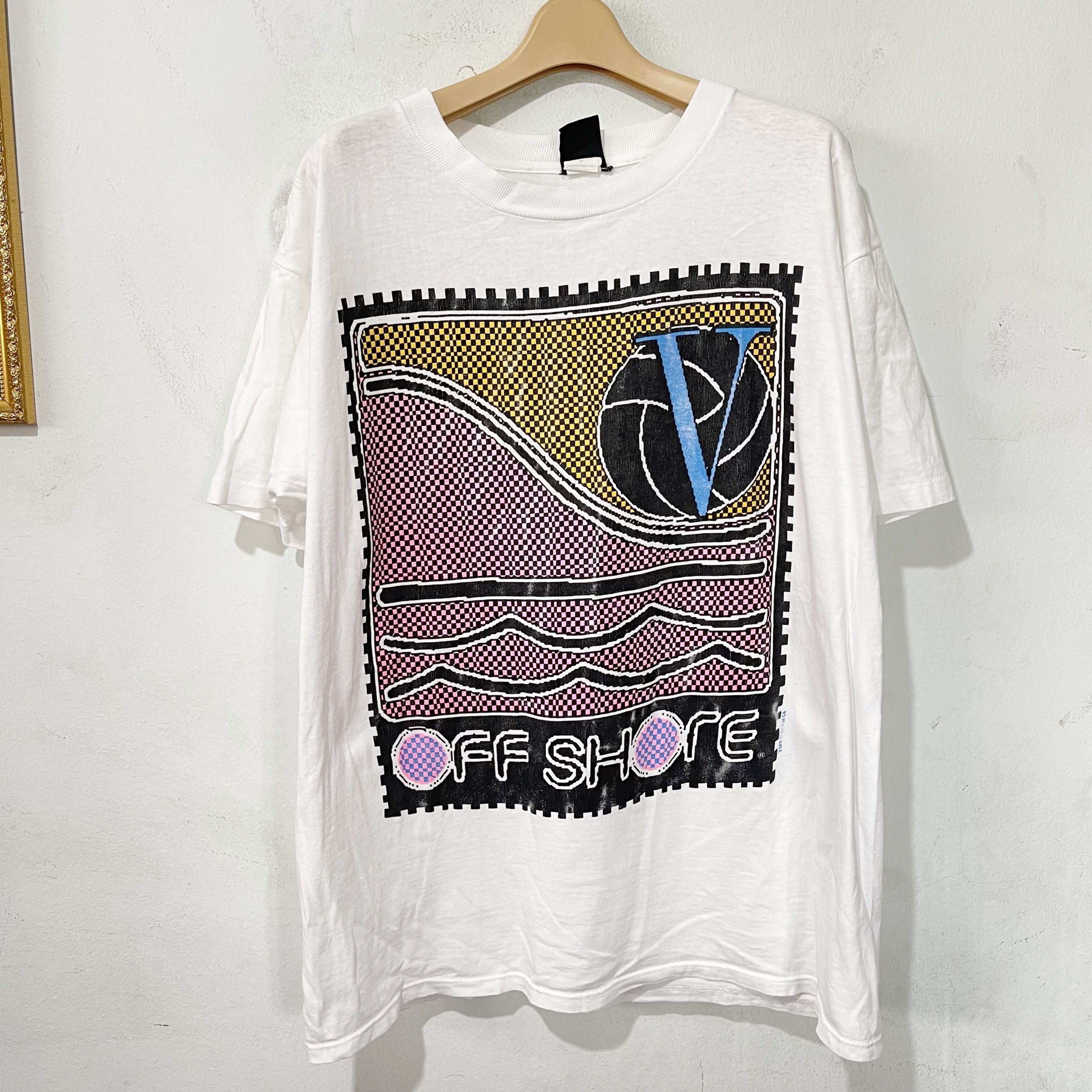 Vintage Vintage 90s Off Shore Surf T-Shirt Size US L / EU 52-54 / 3 - 1 Thumbnail