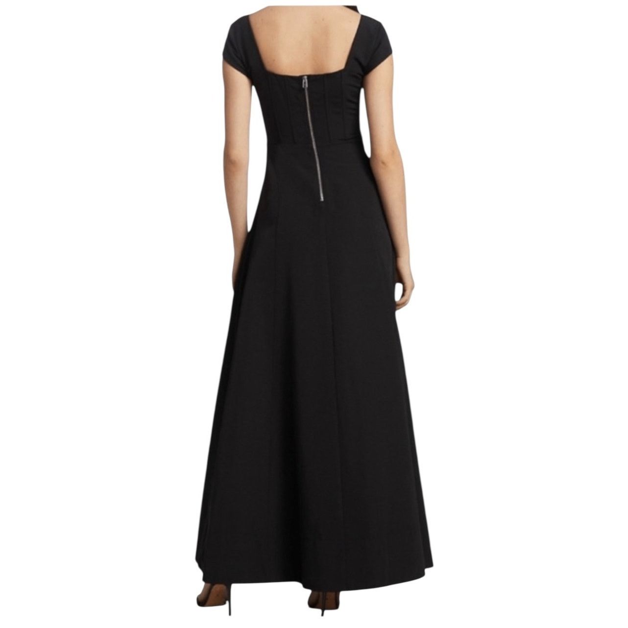 Staud NEW NWT Staud Lotus Black Corset Maxi Dress Size 00 Size XXS / US 00 / IT 34 - 4 Thumbnail