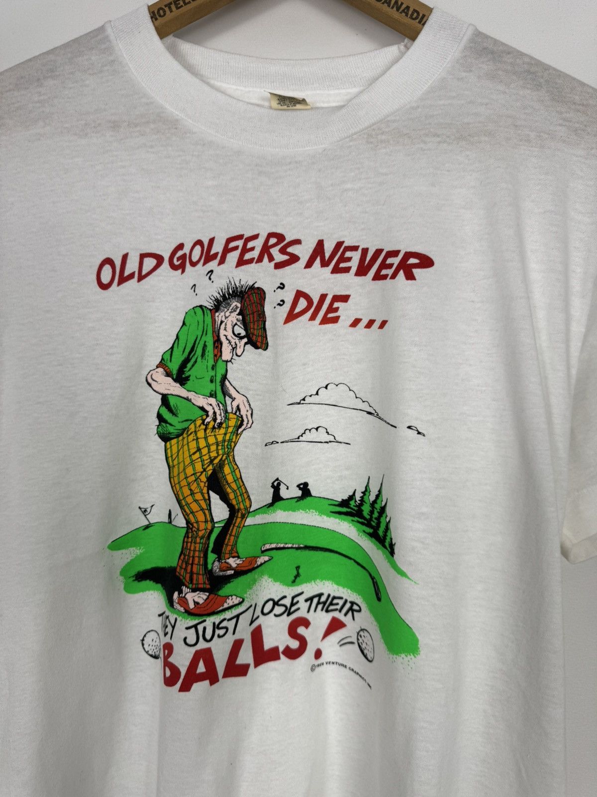 Vintage Vintage 80s Golf Funny Tee Size US L / EU 52-54 / 3 - 3 Thumbnail