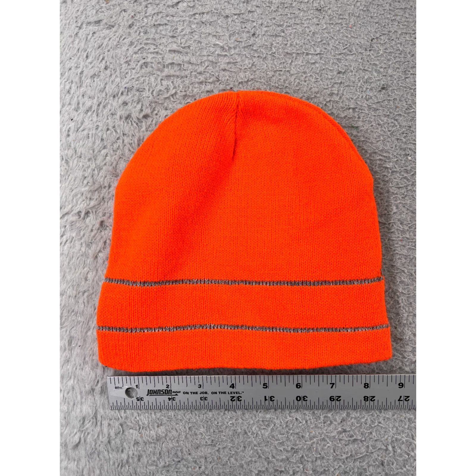 Vintage ML Kishigo Beanie Knit Acrylic High Visibility Orange Adult One Size Hat/Cap Winter Ski Workwear Mens Size ONE SIZE - 3 Thumbnail