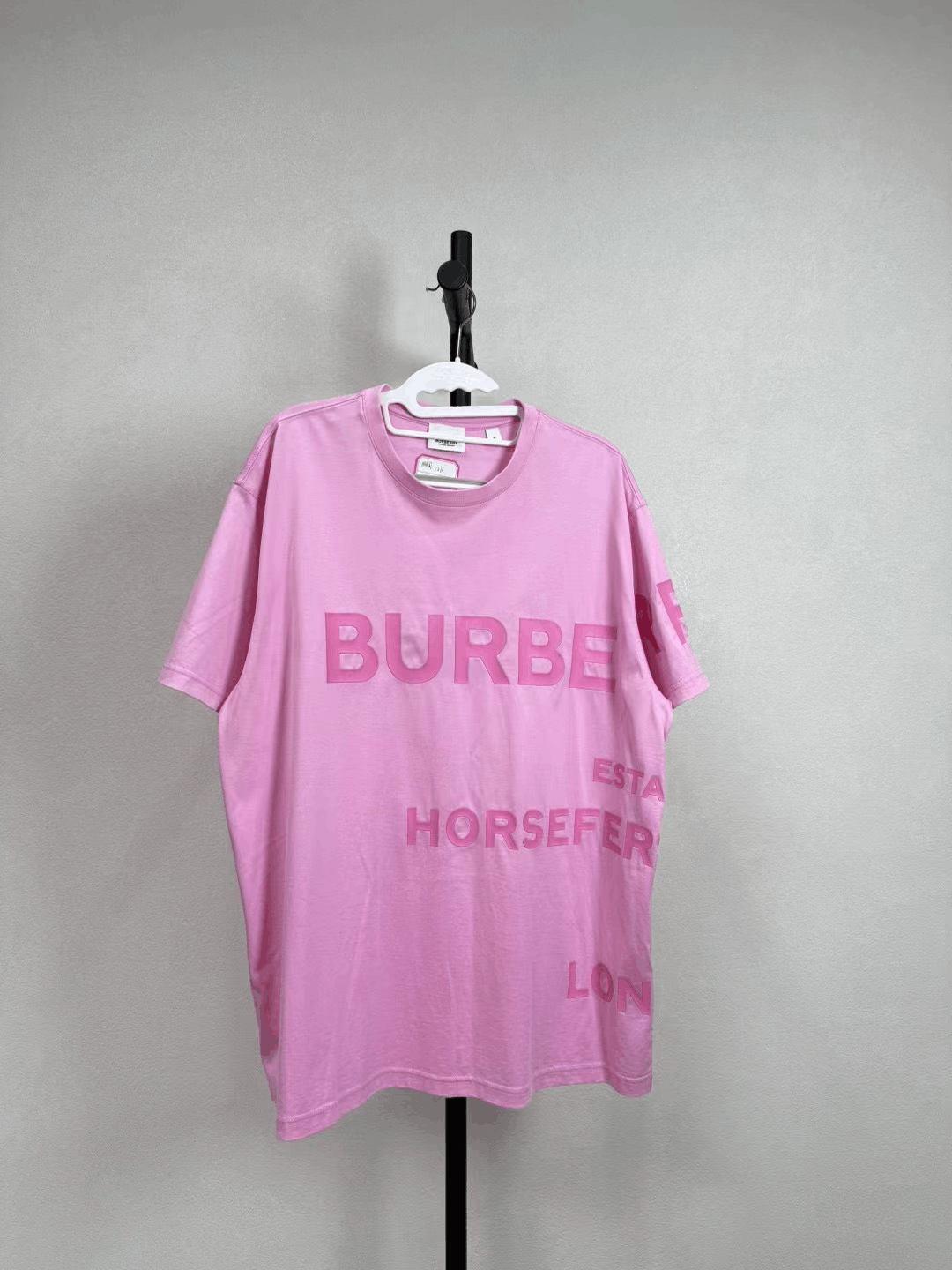 Burberry Burberry Pink All-Over Print Short-Sleeve Size M / US 6-8 / IT 42-44 - 1 Thumbnail