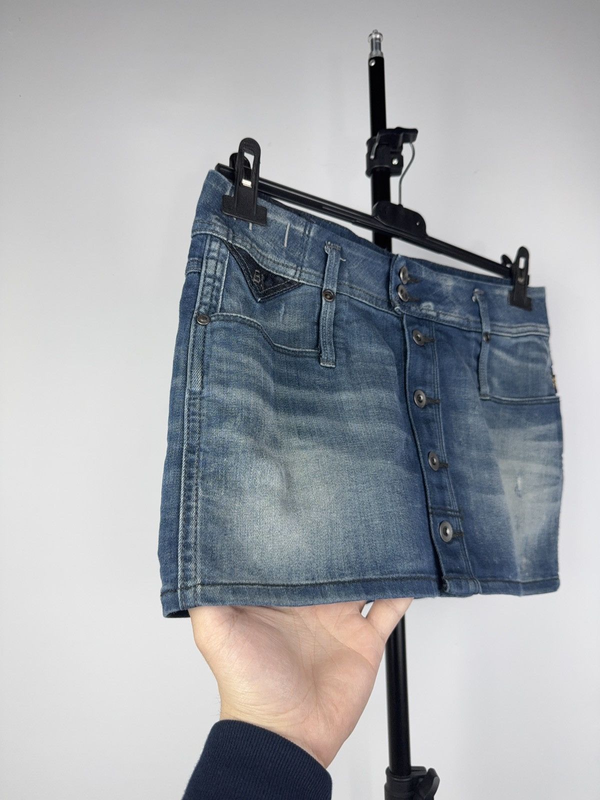 G-Star × If Six Was Nine Vintage Y2K G STAR RAW Japanese Casual Mini Skirt 90s Style Size 27" / US 4 / IT 40 - 2 Thumbnail