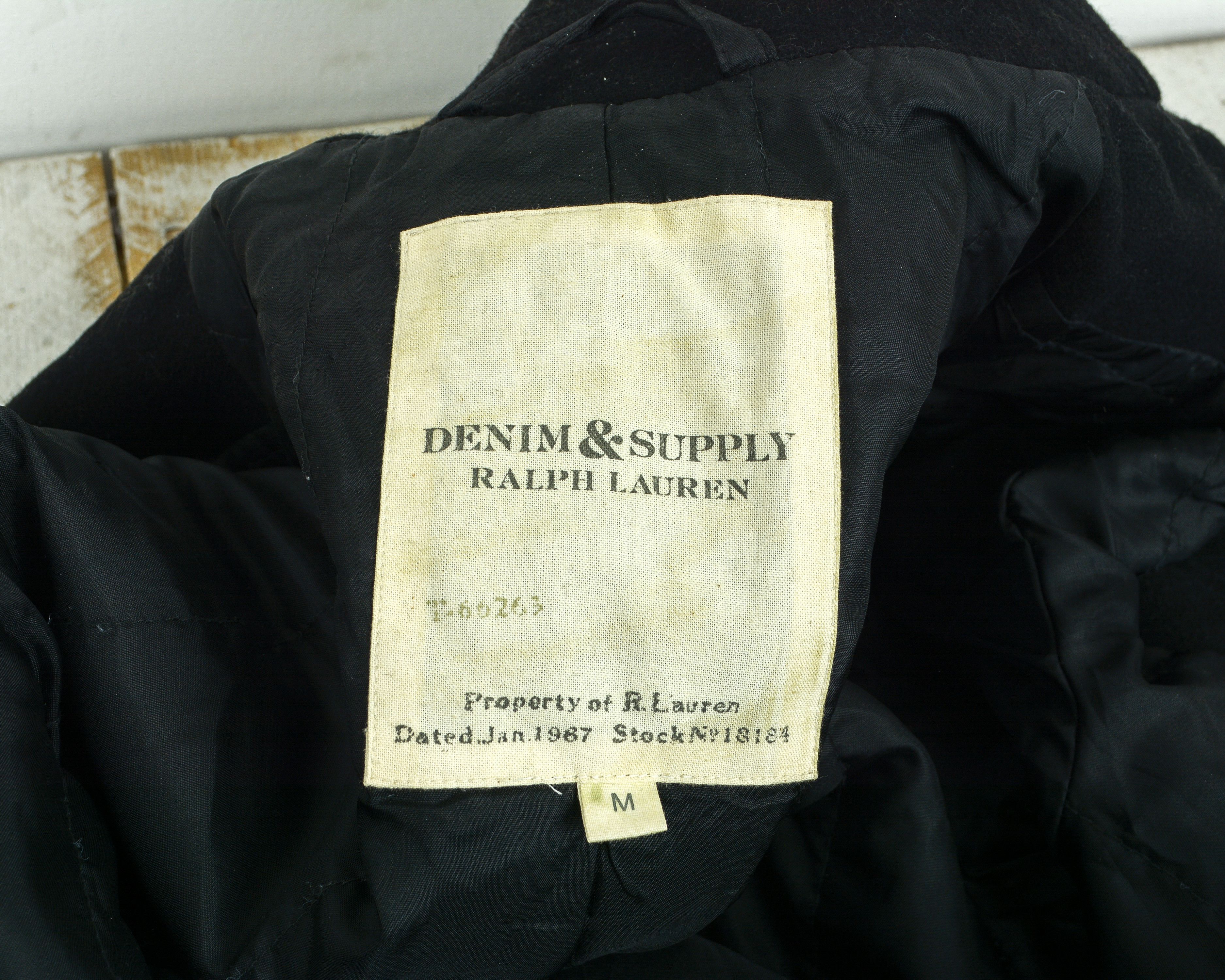 RRL Ralph Lauren Winter Wool Double breasted Coat Anchor Button Jacket Size US M / EU 48-50 / 2 - 7 Thumbnail
