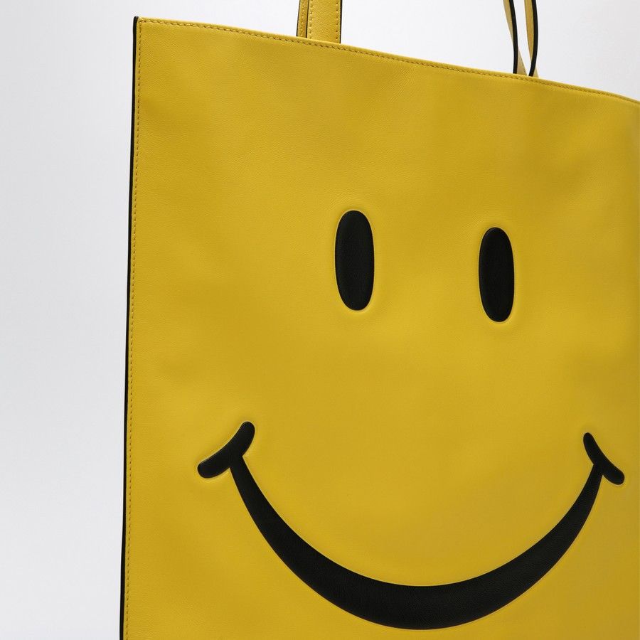 Moschino o1d2blof0924 Size: OS / Nappa Leather Smiley Bag in Yellow Size ONE SIZE - 5 Thumbnail