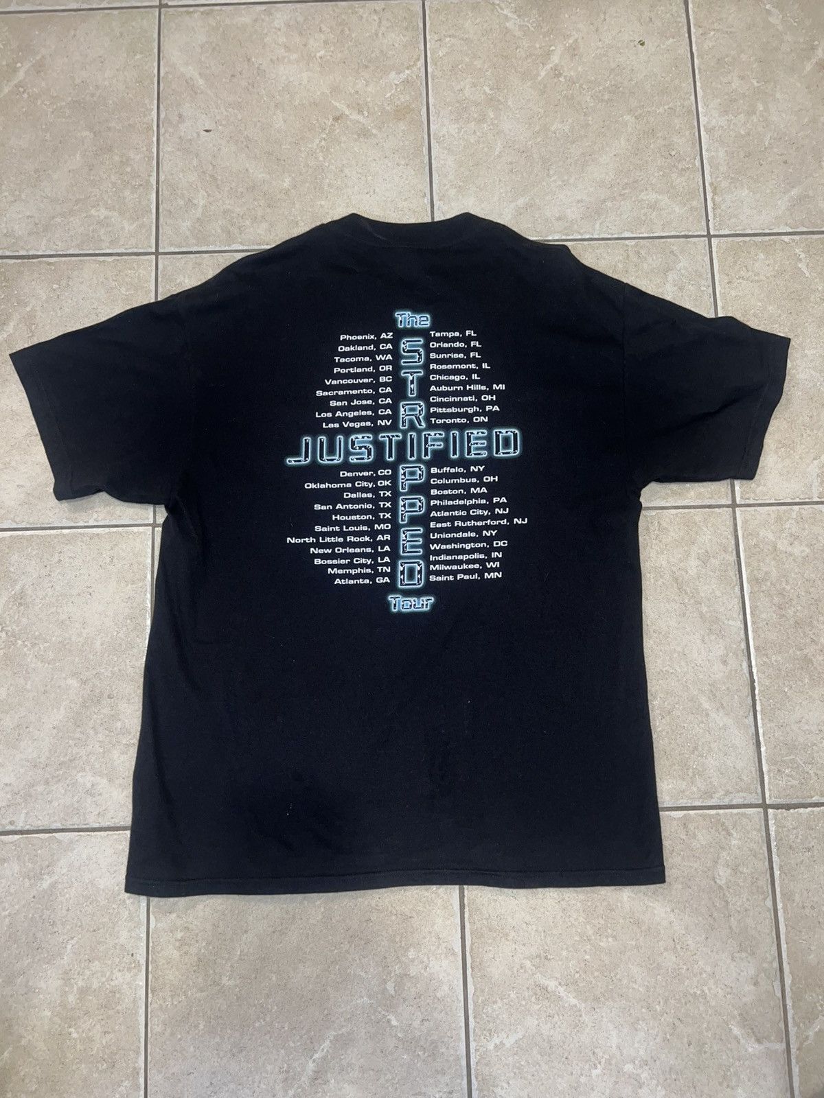 Band Tees Vintage 2002 Justin Timberlake/Christina Justified Tour Tee Size US XL / EU 56 / 4 - 3 Thumbnail
