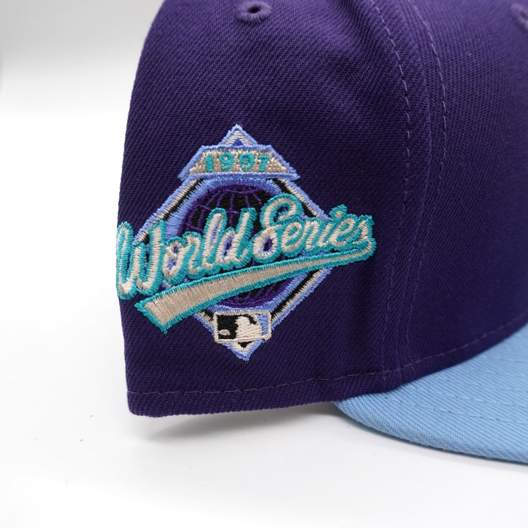 New Era New Era Florida Marlins Baseball Cap Mens 7 1/4 Purple Blue 1997 World Series 59FIFTY Size ONE SIZE - 5 Thumbnail