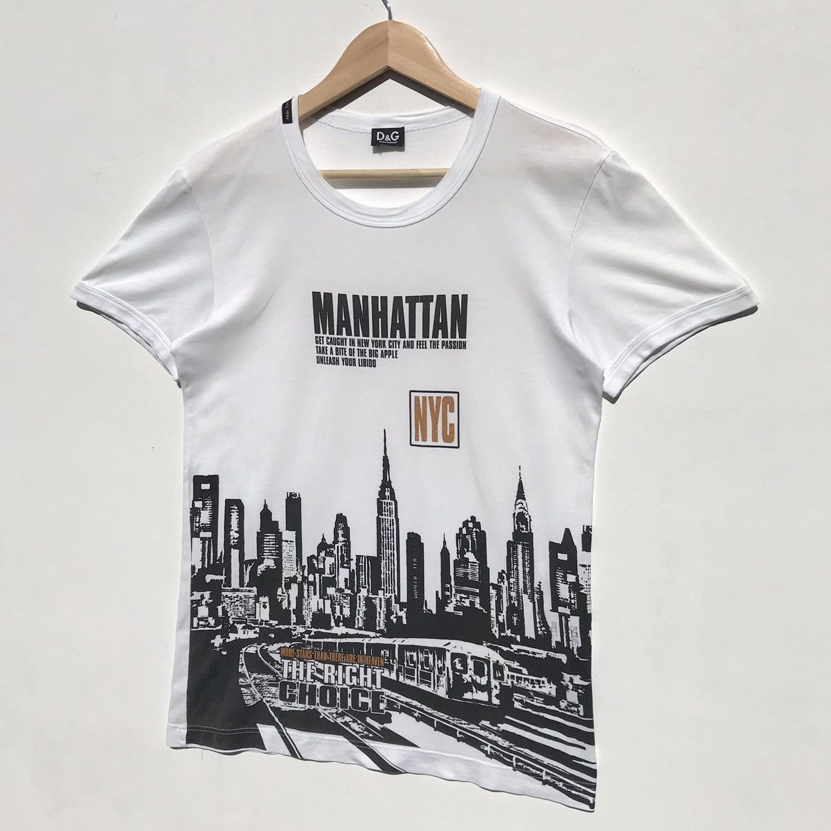 Dolce & Gabbana Vintage Dolce & Gabbana Manhattan NYC Tee D&G Luxury Brand Size US S / EU 44-46 / 1 - 3 Thumbnail