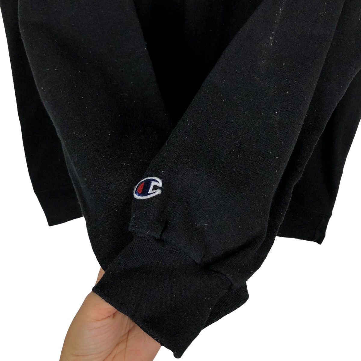 Champion 🔥Iconic Black - Vintage Sweatshirt Crewneck Champion Size US L / EU 52-54 / 3 - 9 Thumbnail