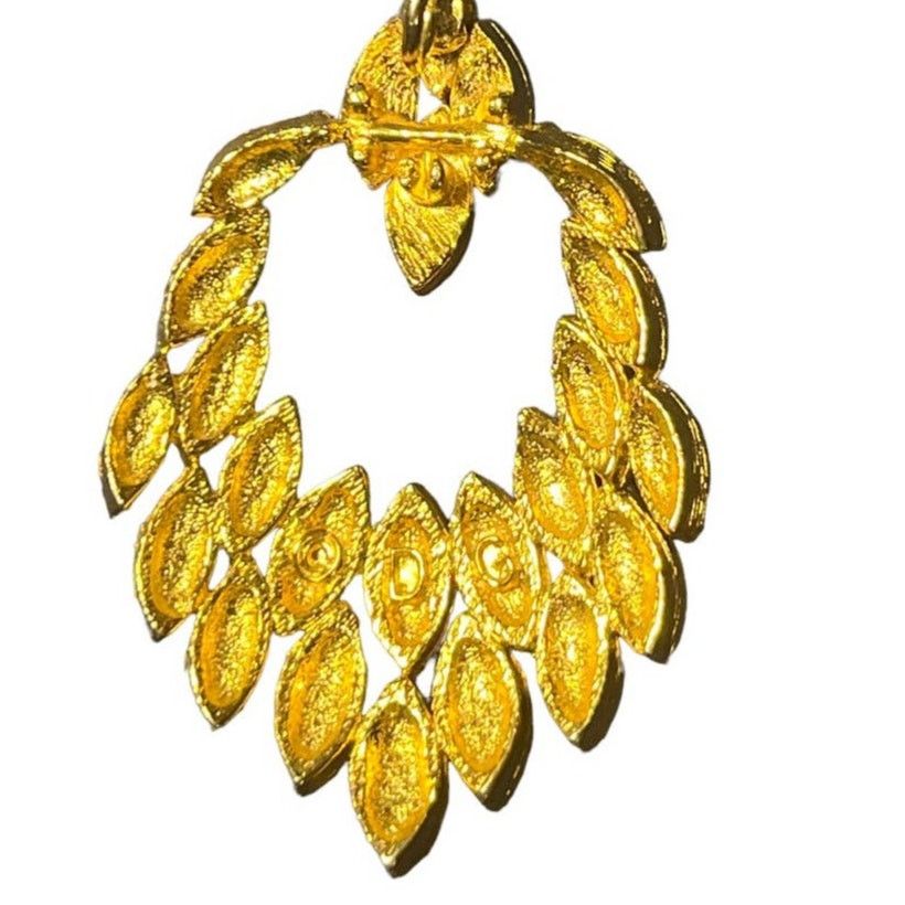 Dolce & Gabbana Dolce & Gabbana Cream Enamel Chandelier Pendant Gold Tone Size ONE SIZE - 6 Thumbnail