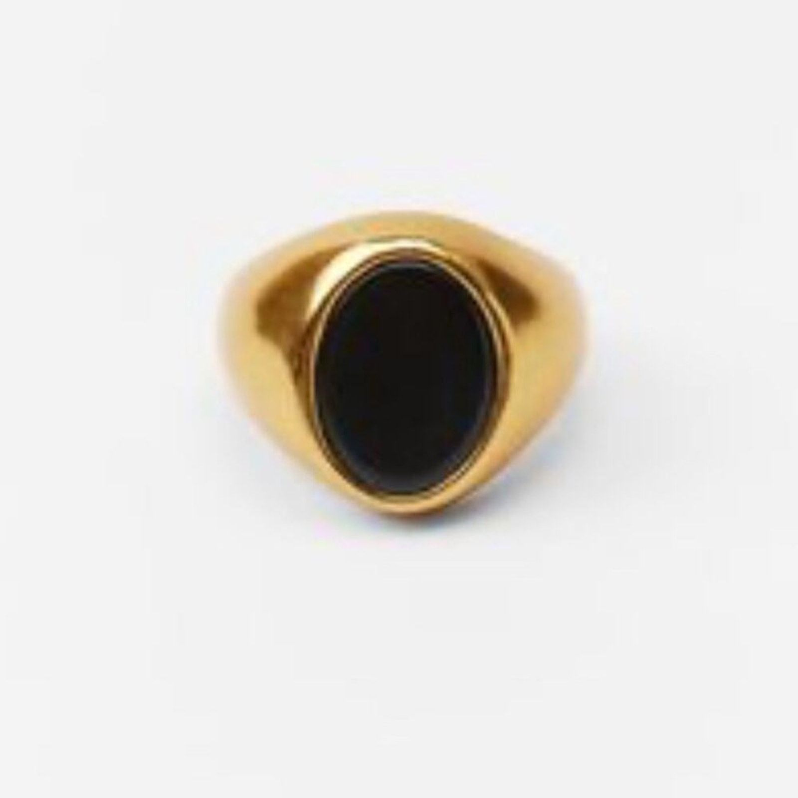 Zara Nwt- Zara contrast signet ring-7 Size ONE SIZE - 1 Thumbnail