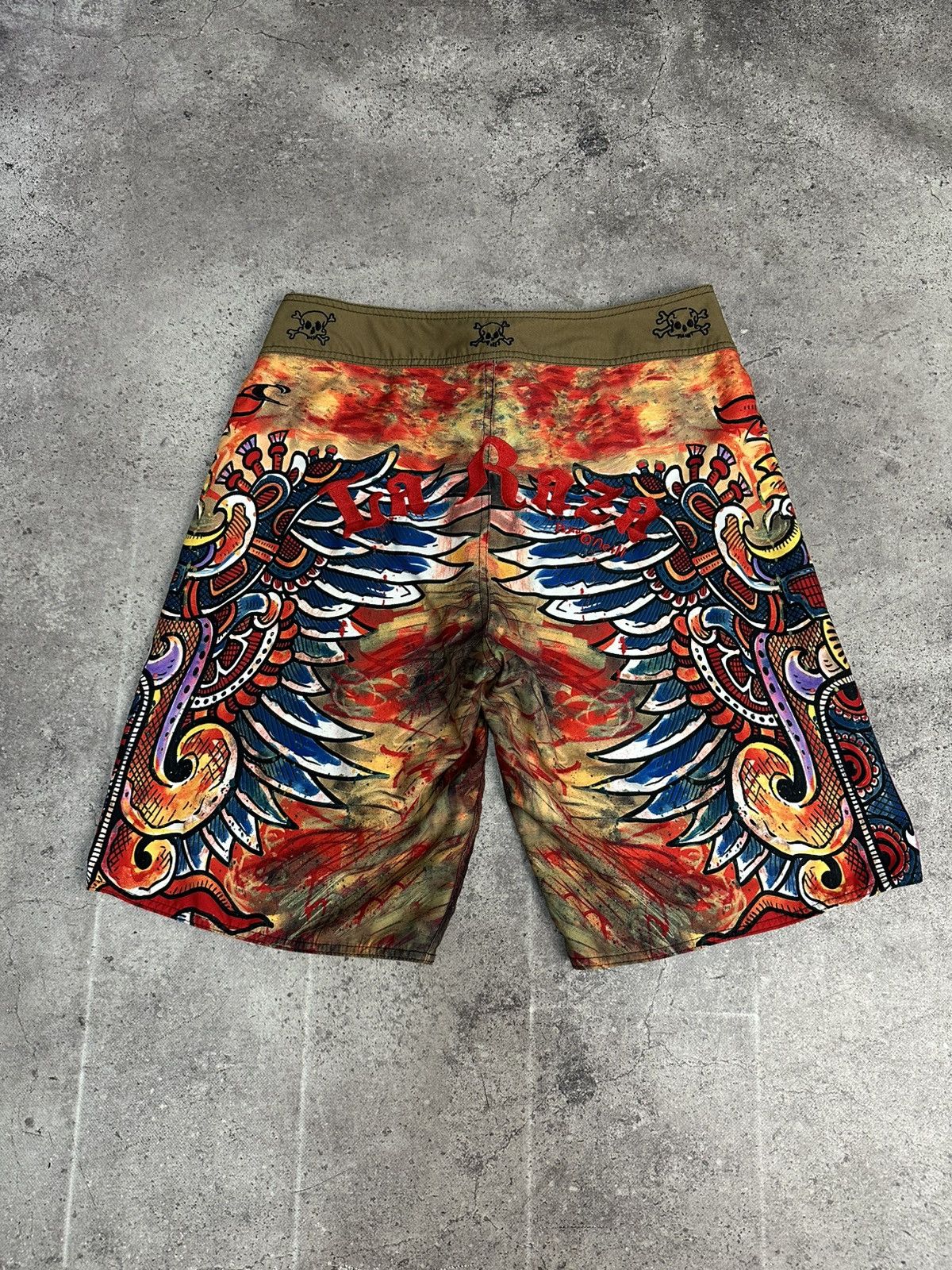 Other Vintage O’Neill La Raza Y2K All Over Print Shorts Archival Size US 33 - 5 Thumbnail
