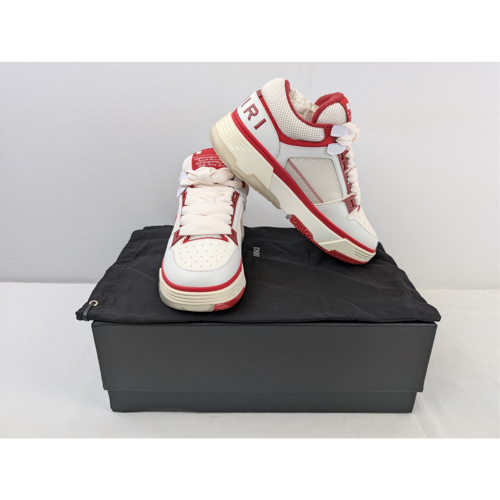 Amiri o1rshd1 Q:6 / MA-1 Low Top Sneakers in Red/White 41 Size US 8 / EU 41 - 20 Thumbnail