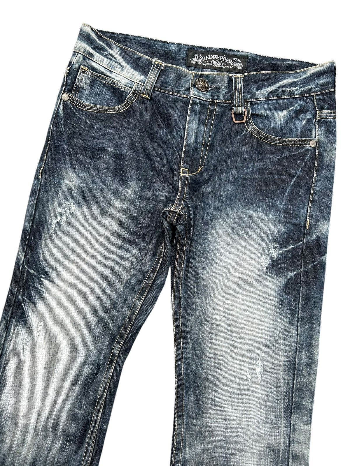 Kapital RED PEPPER JAPANESE DISTRESSED DENIM JEANS Size US 34 / EU 50 - 5 Thumbnail