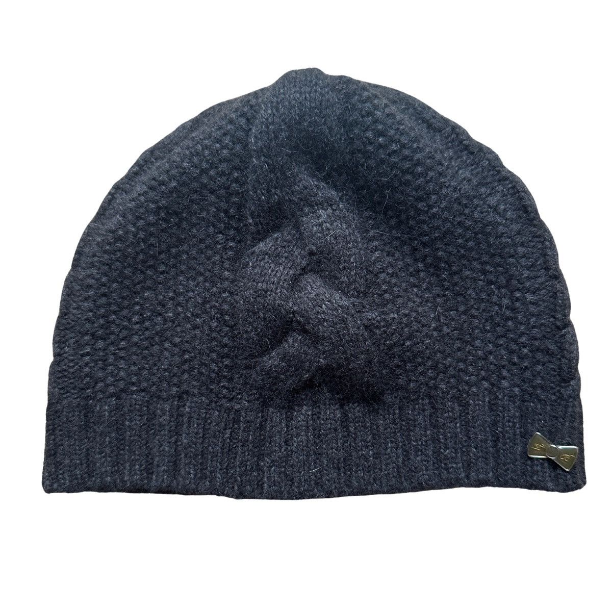 Ted Baker Ted Baker Women's Charcoal Grey Natural Wool Beanie Hat Size ONE SIZE - 1 Thumbnail