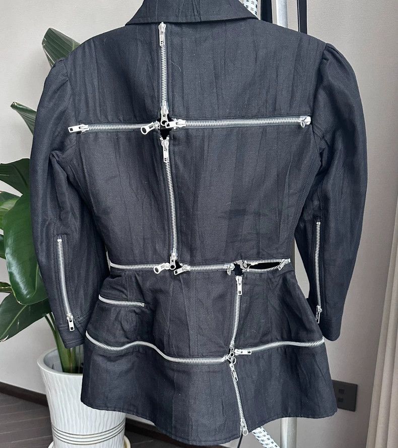 Yohji Yamamoto Black zip-up jacket