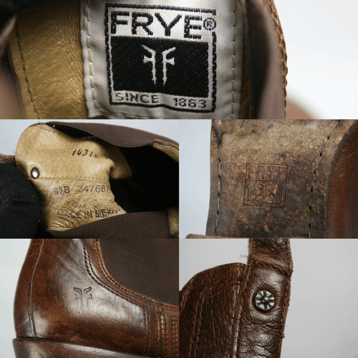 Frye Carson Leather Ankle Cowboy Boots Size US 9.5 / IT 39.5 - 11 Thumbnail
