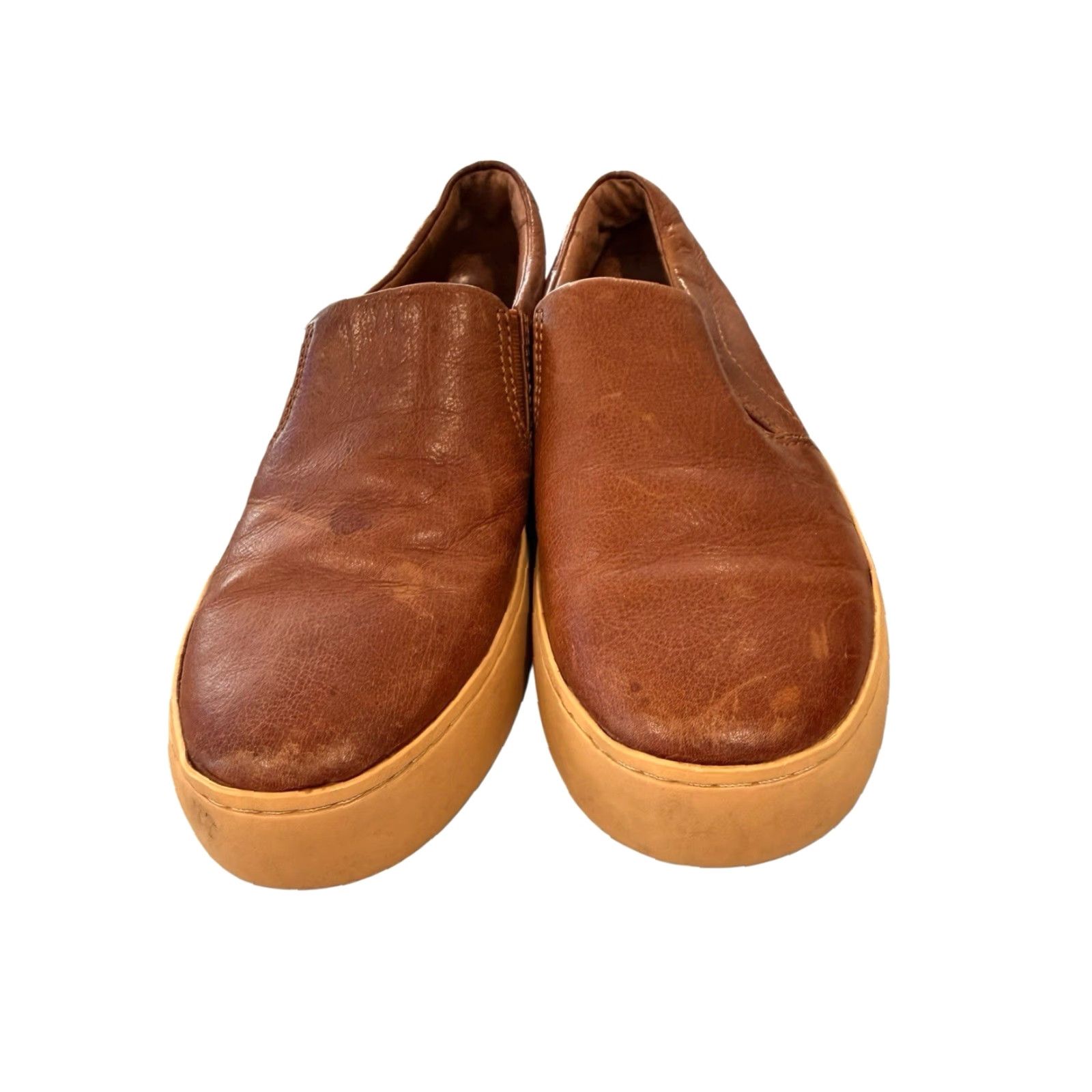 Frye Frye Lena Cognac Leather Slip On Sneakers Women’s Size 6.5 M (Slip-On, Flat) Size US 7 / IT 37 - 2 Thumbnail